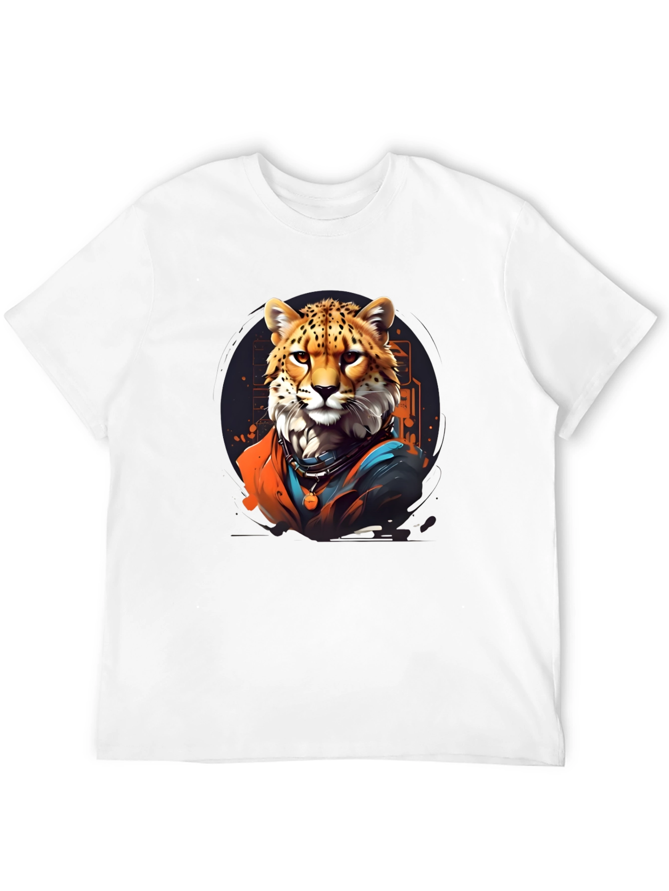 Cool Cheetah Graphic Tee - Black T-Shirt