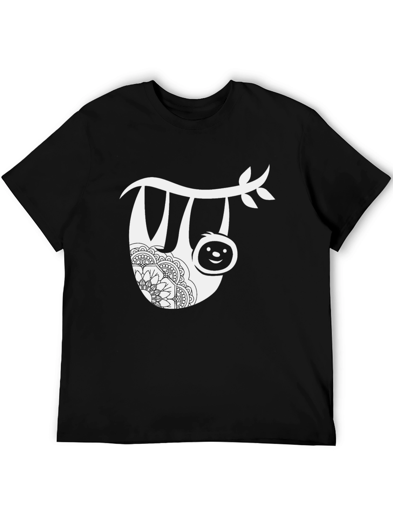 Sloth Mandala Graphic Tee - Casual Comfort