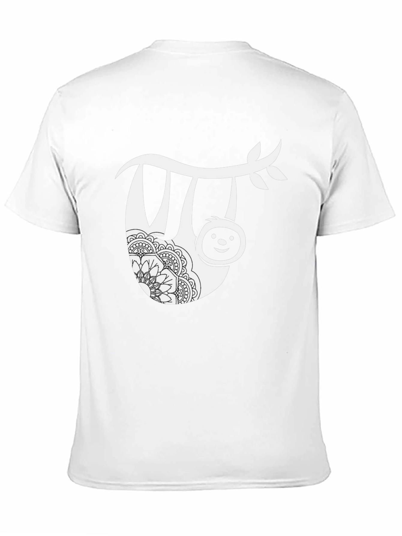 Sloth Mandala Graphic Tee - Casual Comfort