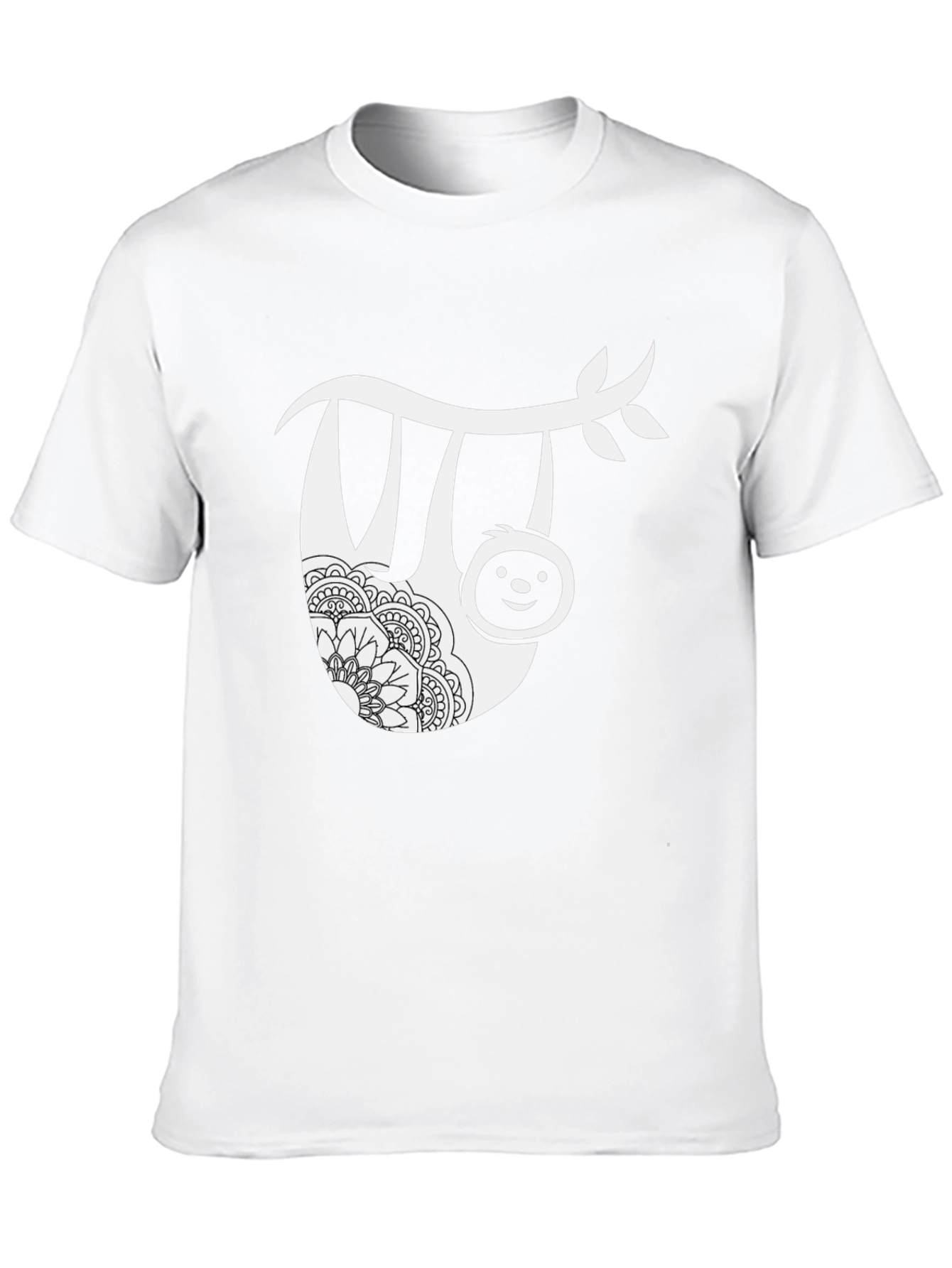 Sloth Mandala Graphic Tee - Casual Comfort