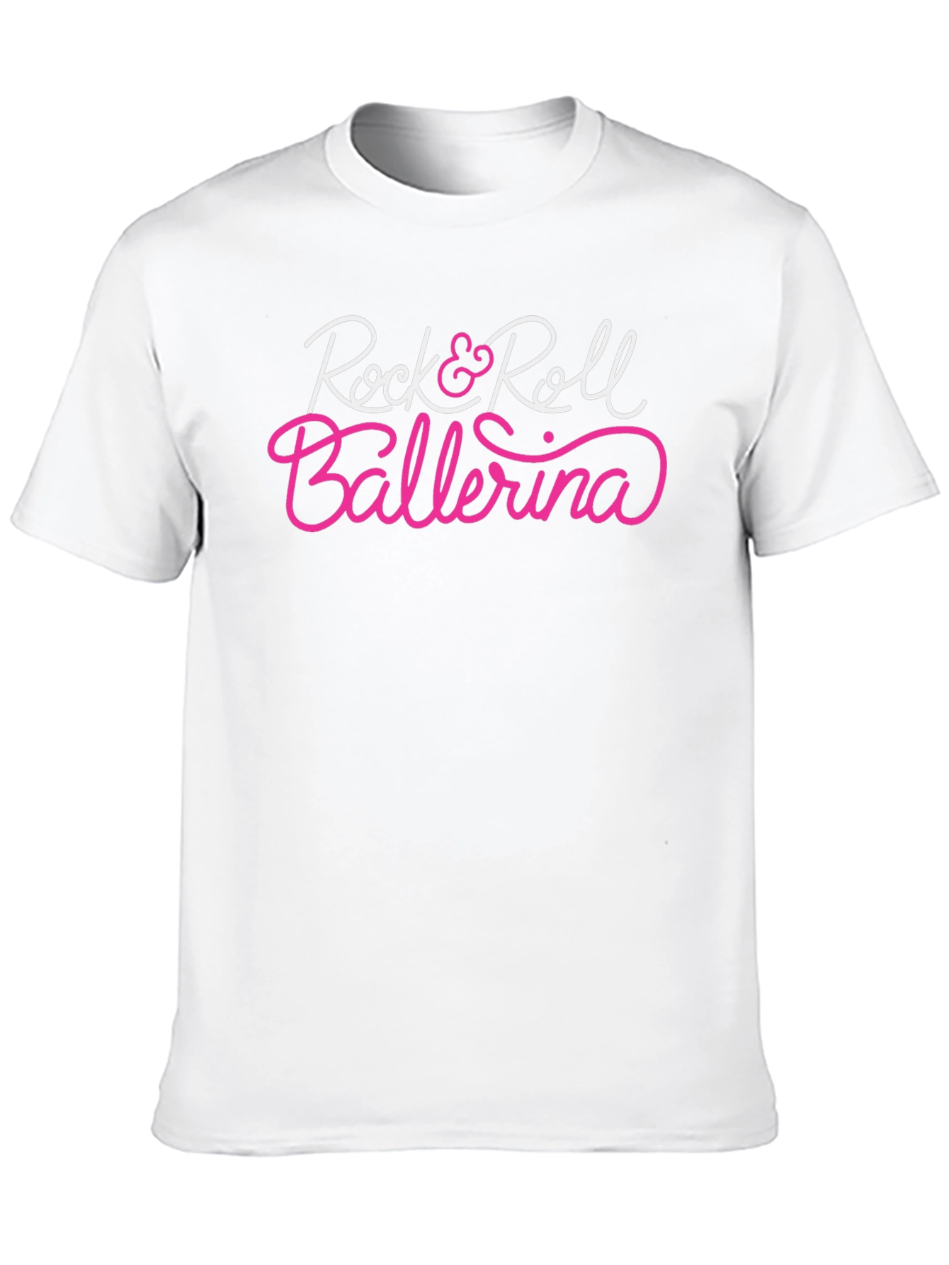Rock & Roll Ballerina Graphic Tee - Black