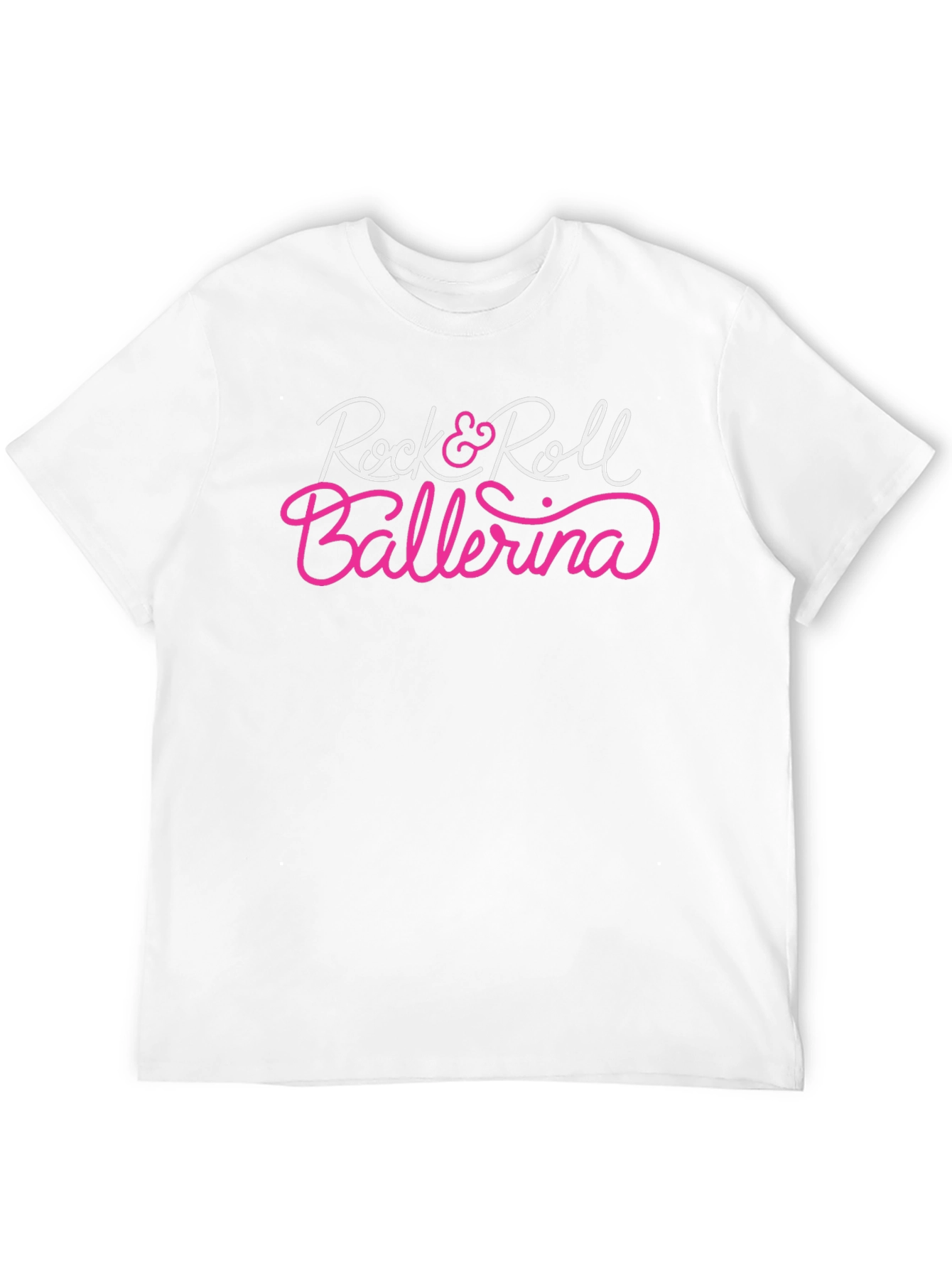 Rock & Roll Ballerina Graphic Tee - Black
