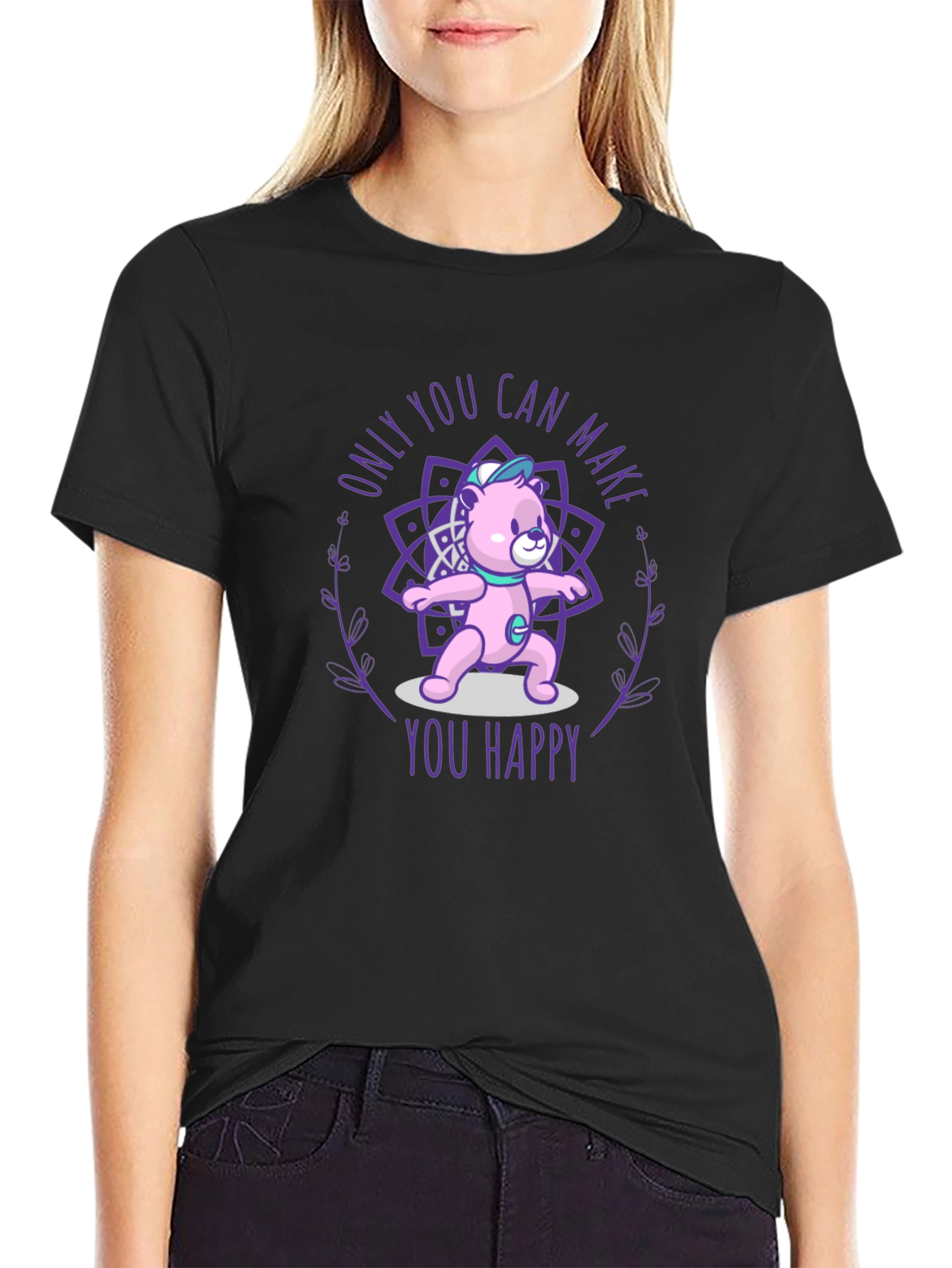 Yoga Bear Graphic Tee: Find Your Inner Peace