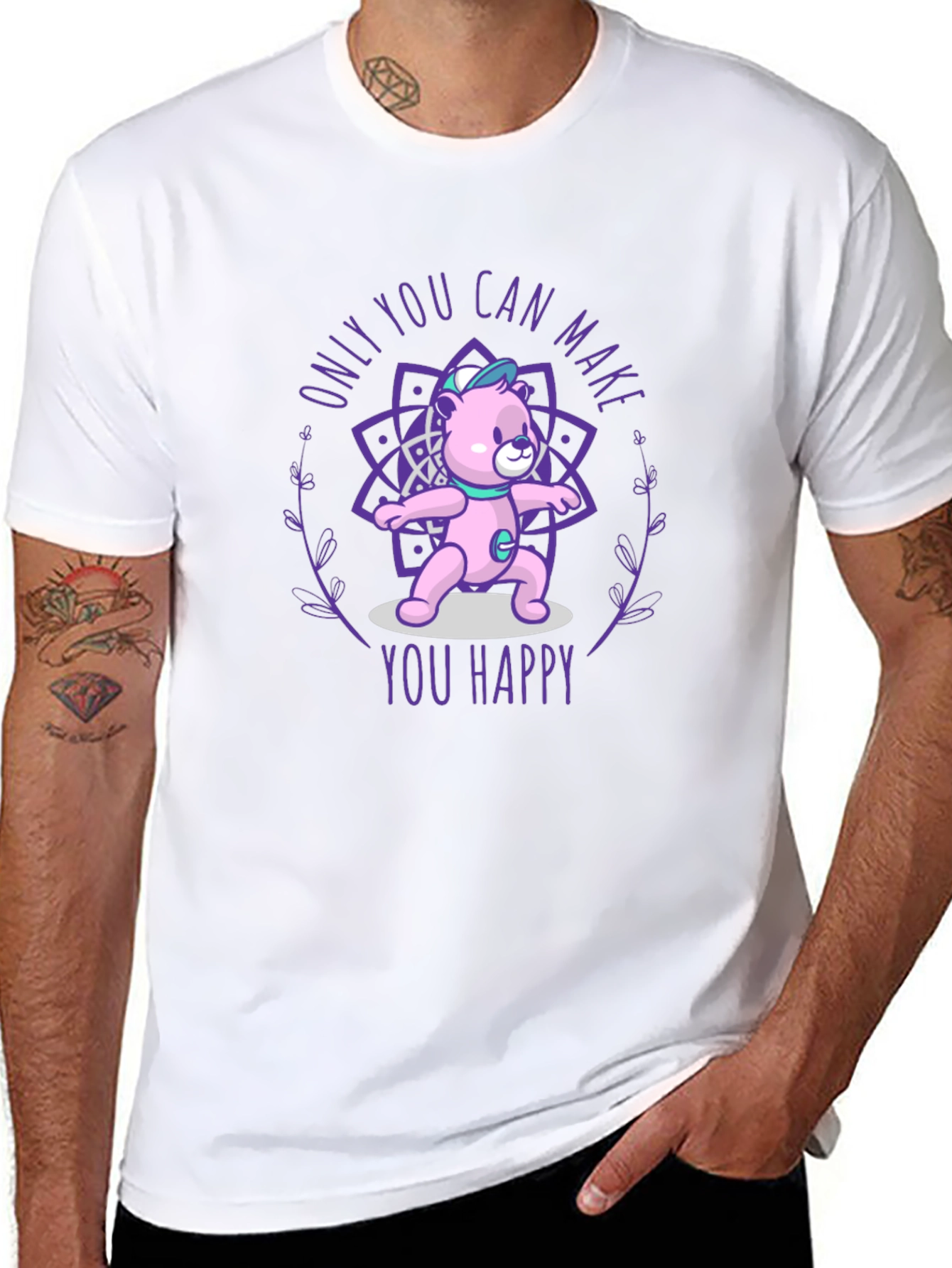 Yoga Bear Graphic Tee: Find Your Inner Peace