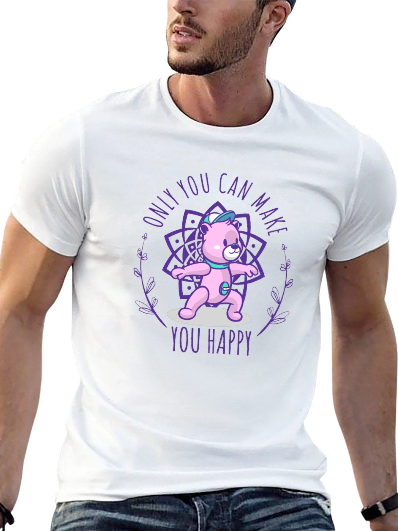 Yoga Bear Graphic Tee: Find Your Inner Peace
