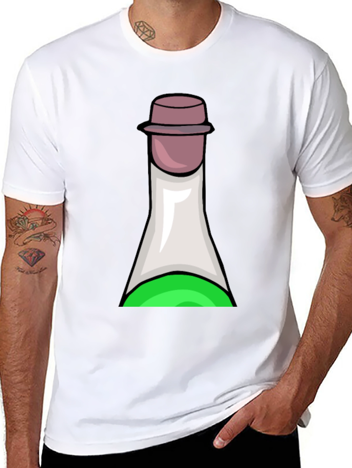 Potion Bottle Graphic Tee - Soft Black T-Shirt