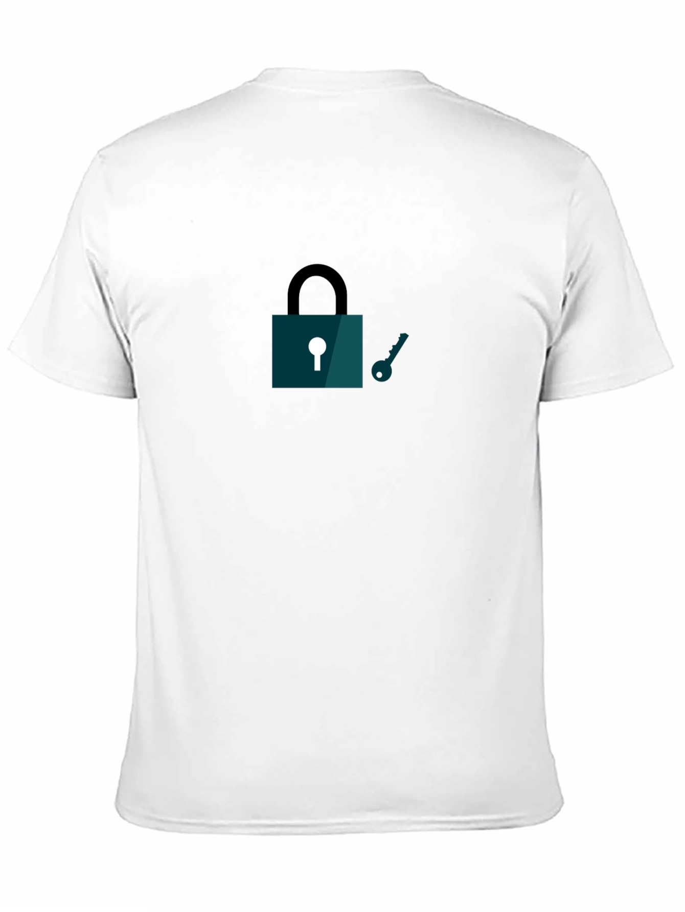 Lock and Key Graphic T-Shirt - Black