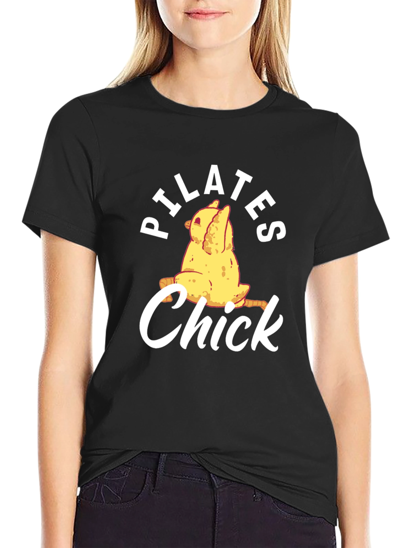 Pilates Chick T-Shirt: Yoga Humor Tee