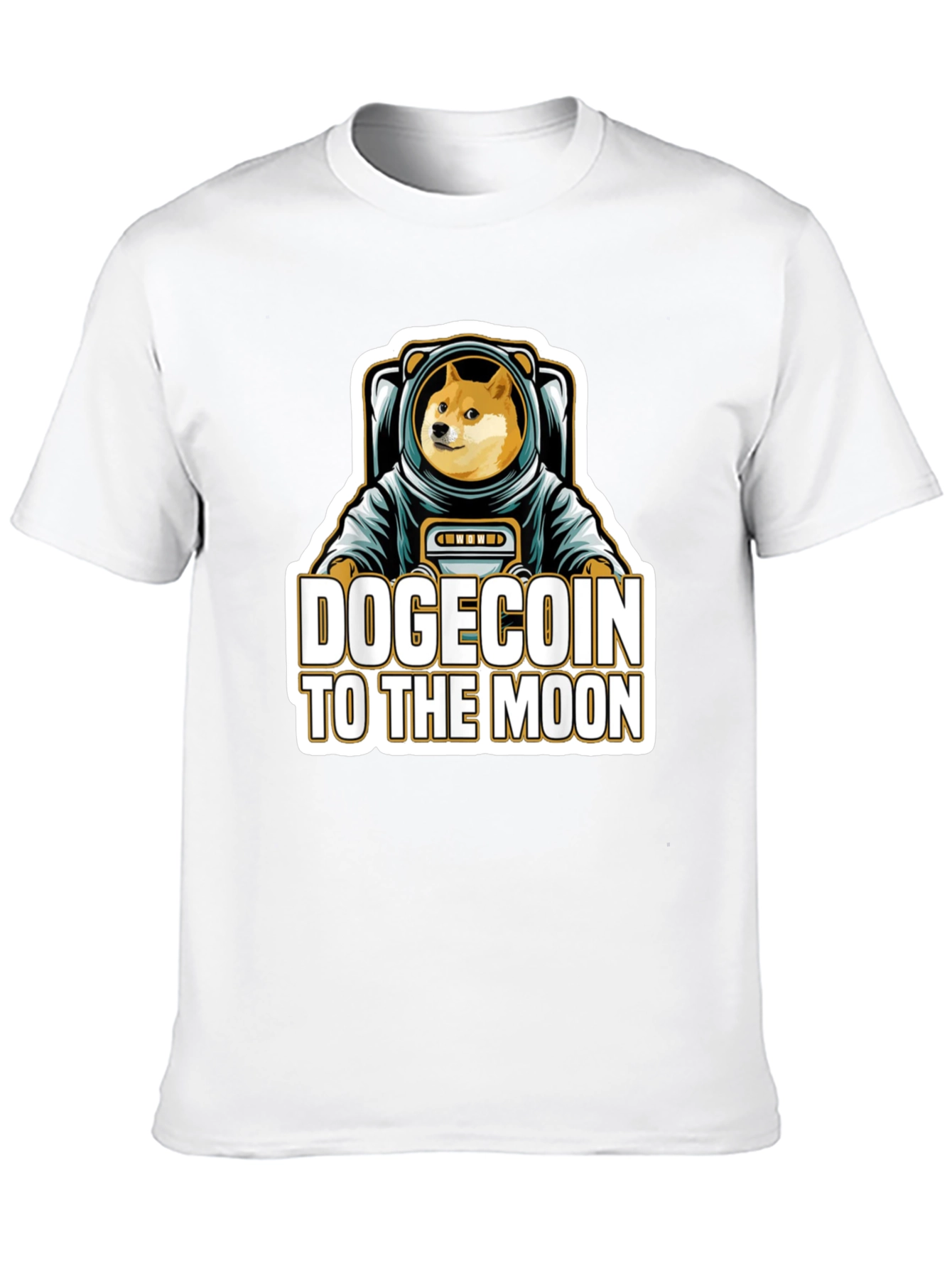 Dogecoin To The Moon T-Shirt - Crypto Astronaut Tee