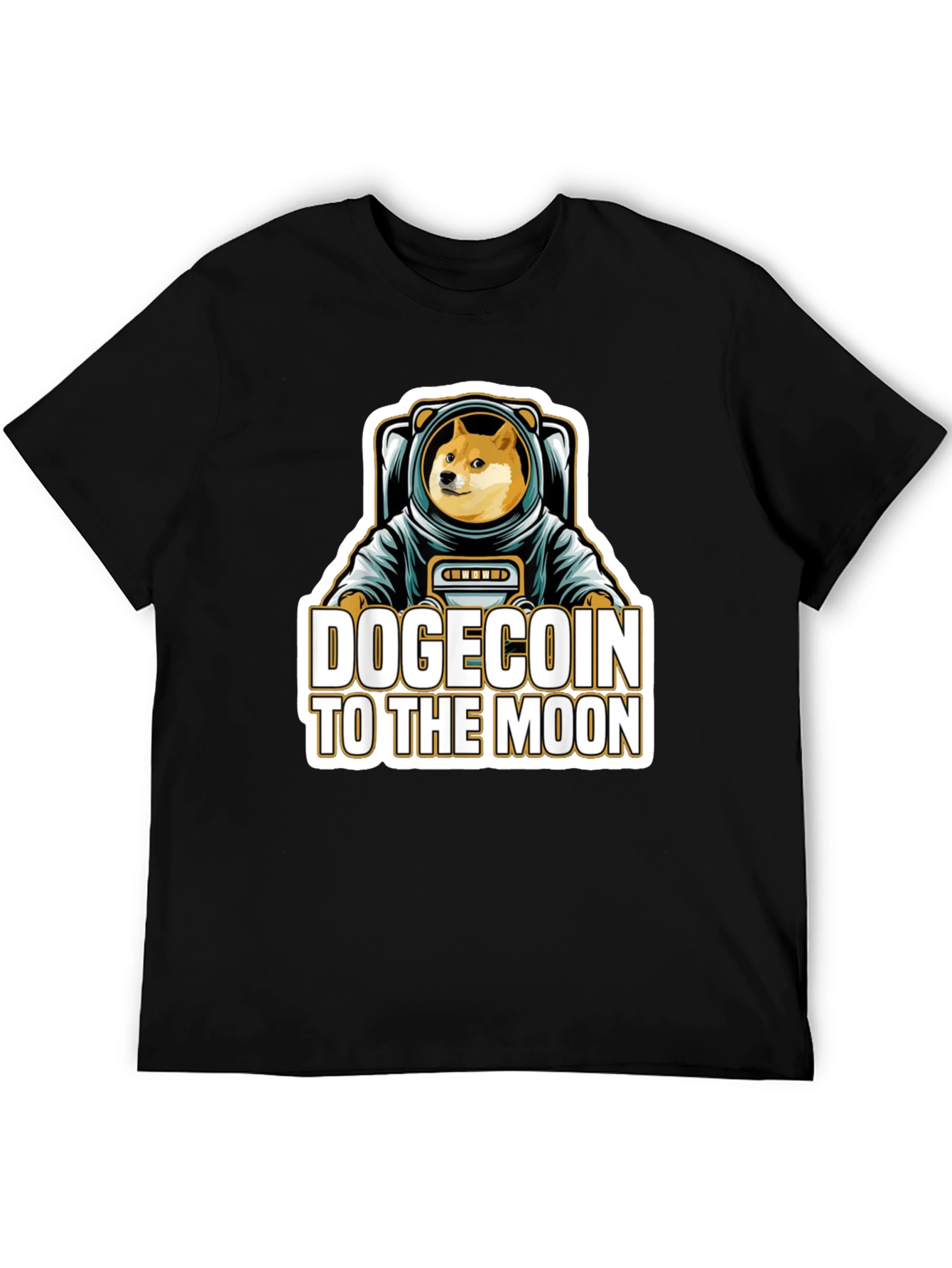 Dogecoin To The Moon T-Shirt - Crypto Astronaut Tee