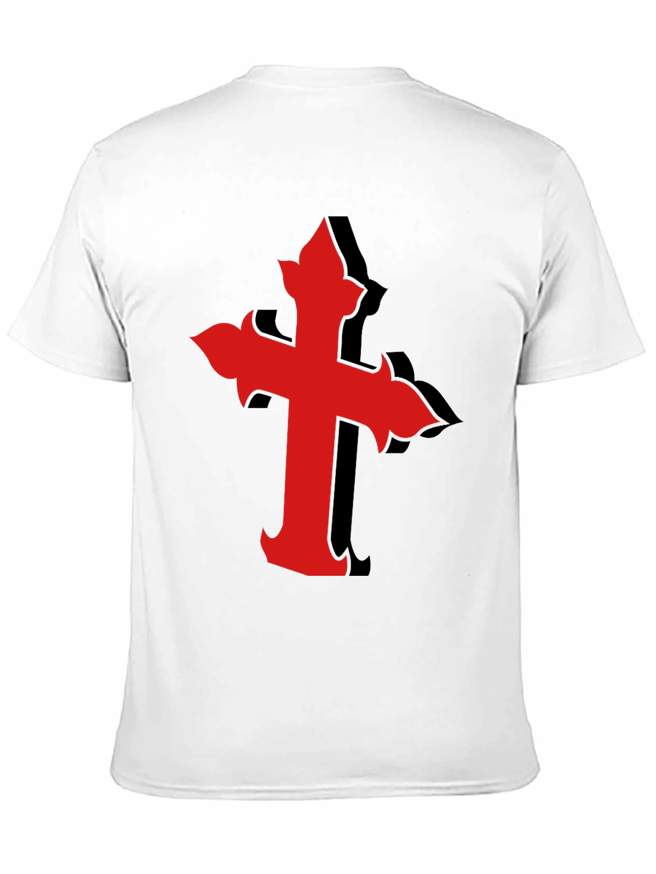 Red Cross Graphic Black T-Shirt