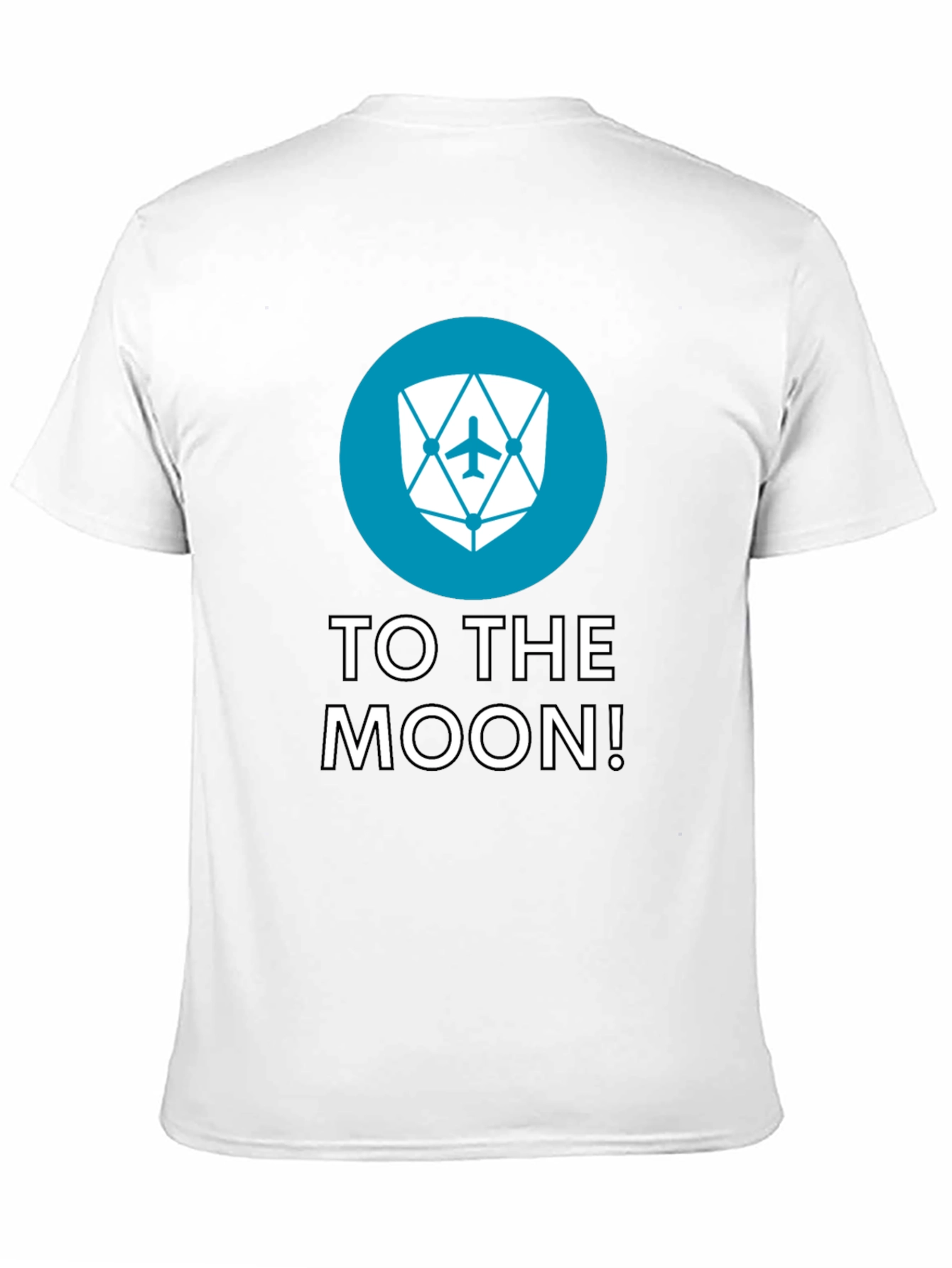 To The Moon Black Tee - Crypto Inspired Design