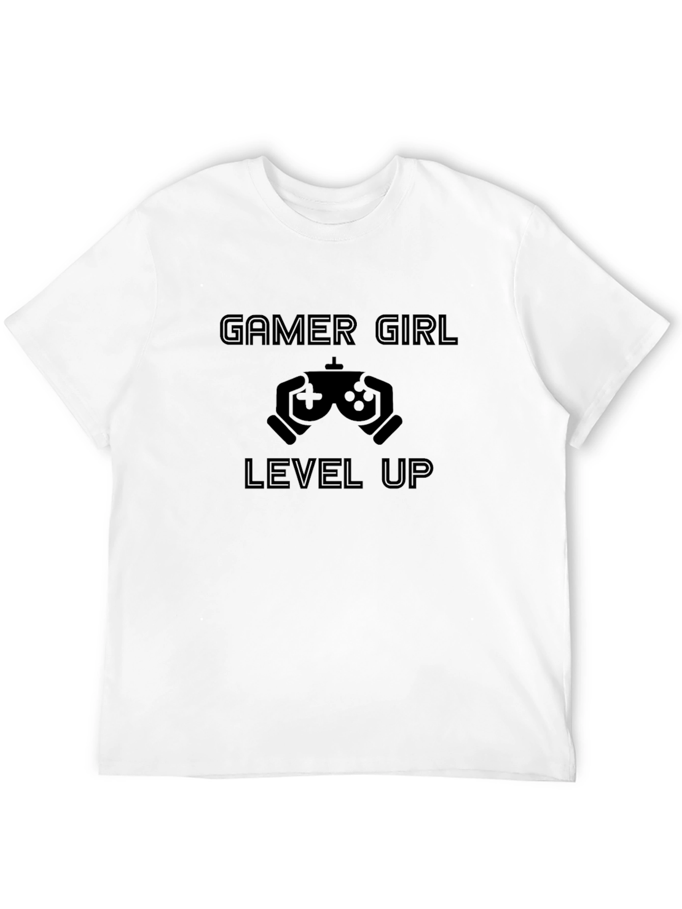Gamer Girl Level Up Black T-Shirt