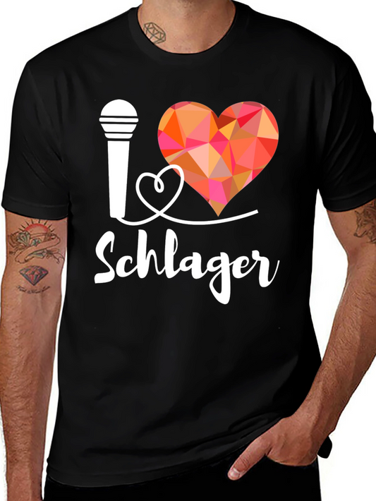 I Love Schlager Music Shirt