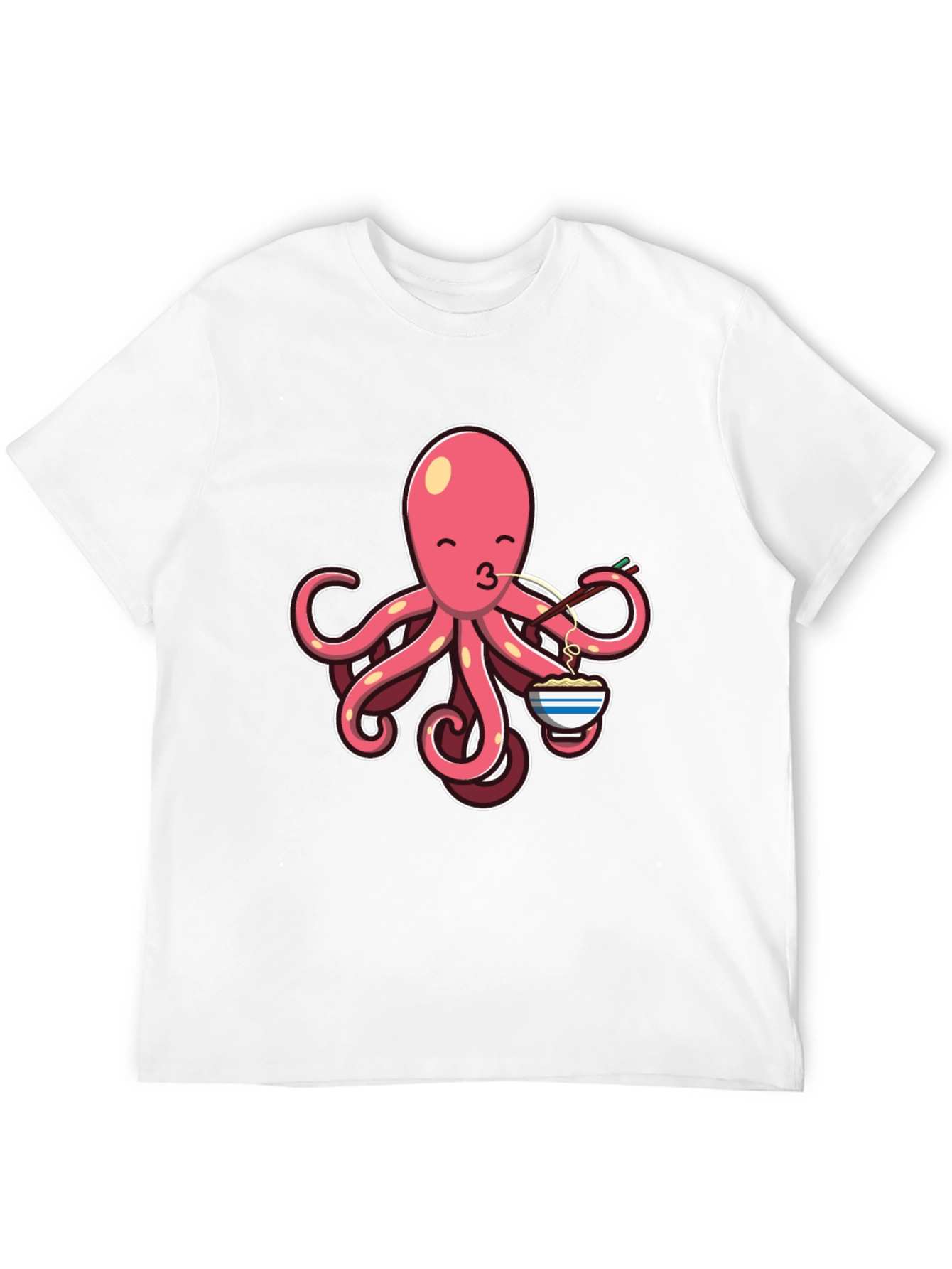 Octopus Ramen Lover T-Shirt - Cute Foodie Tee