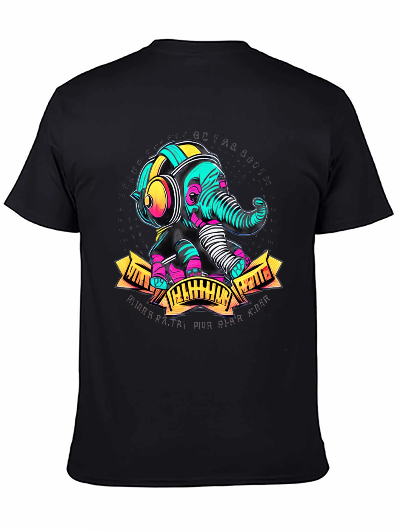 DJ Elephant Graphic Tee - Cool & Unique Design