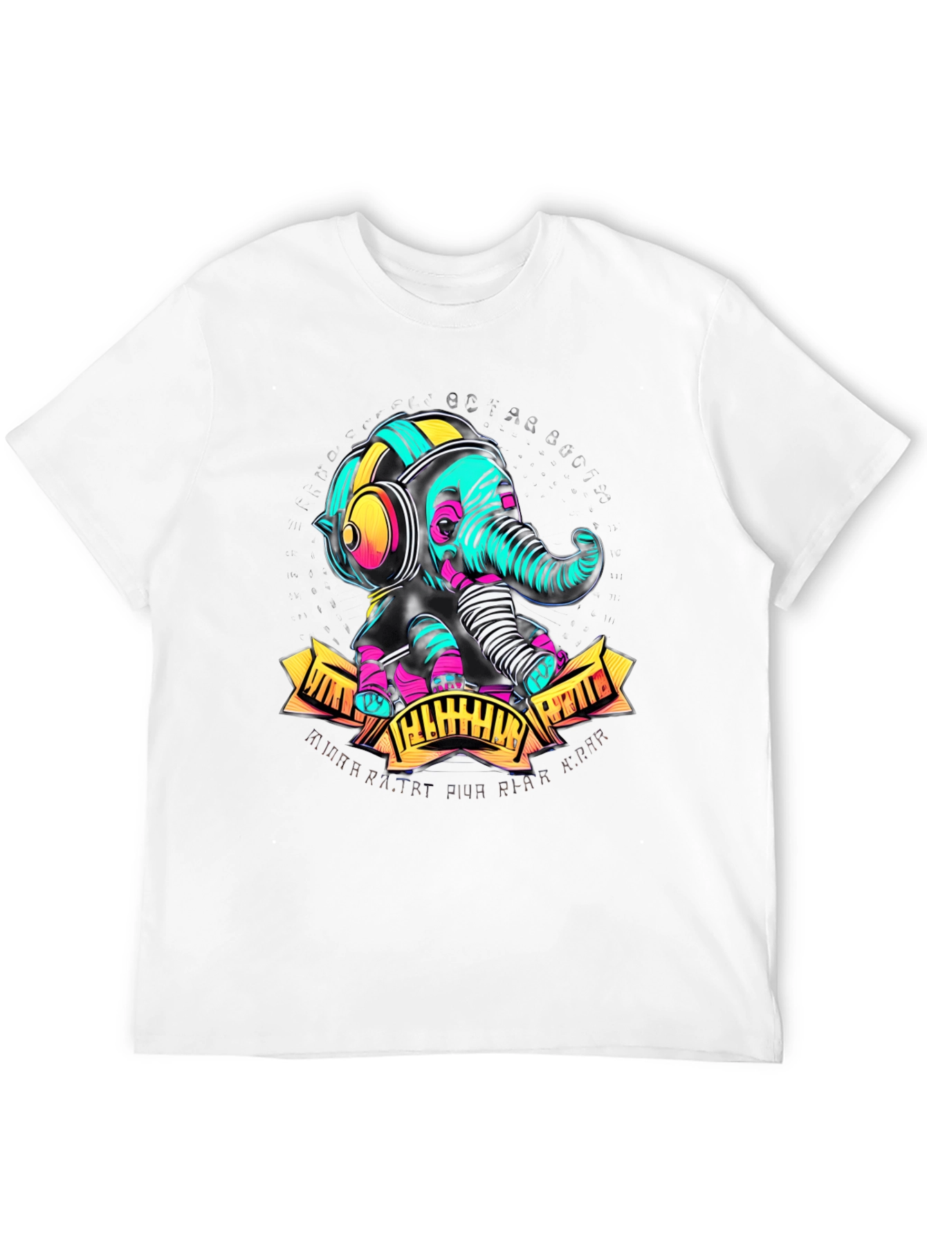 DJ Elephant Graphic Tee - Cool & Unique Design