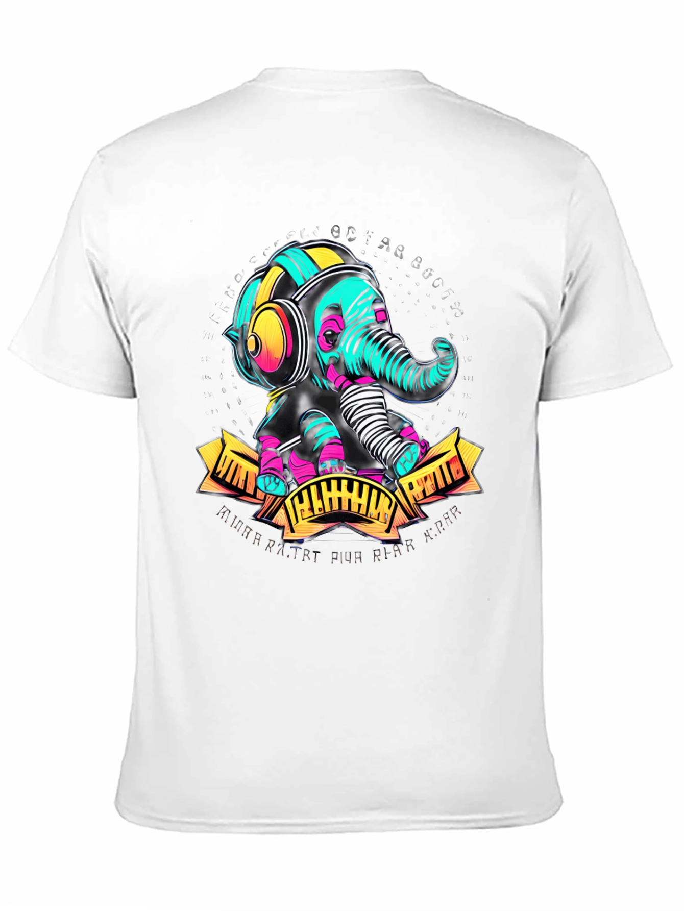 DJ Elephant Graphic Tee - Cool & Unique Design