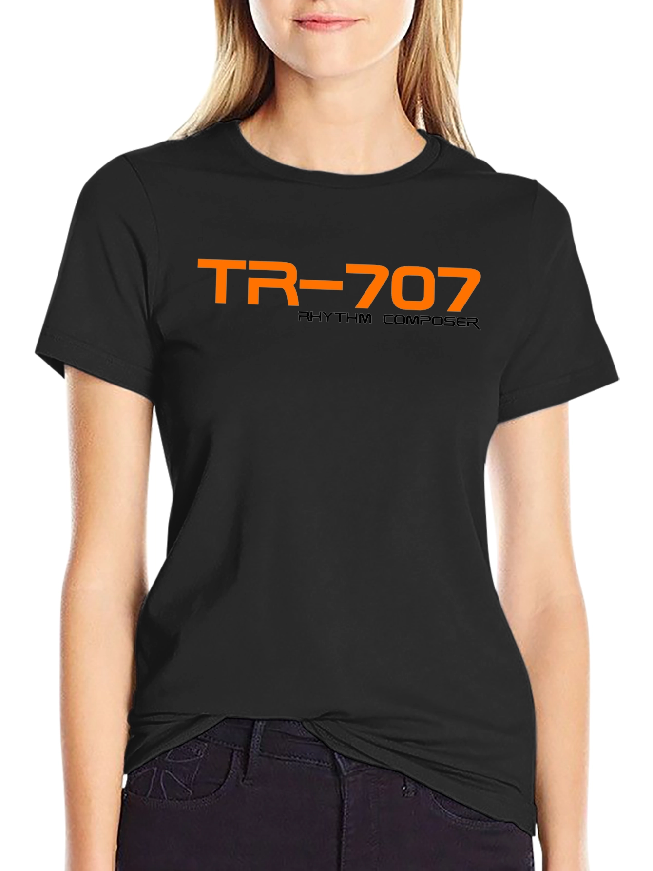TR-707 Rhythm Composer Black T-Shirt