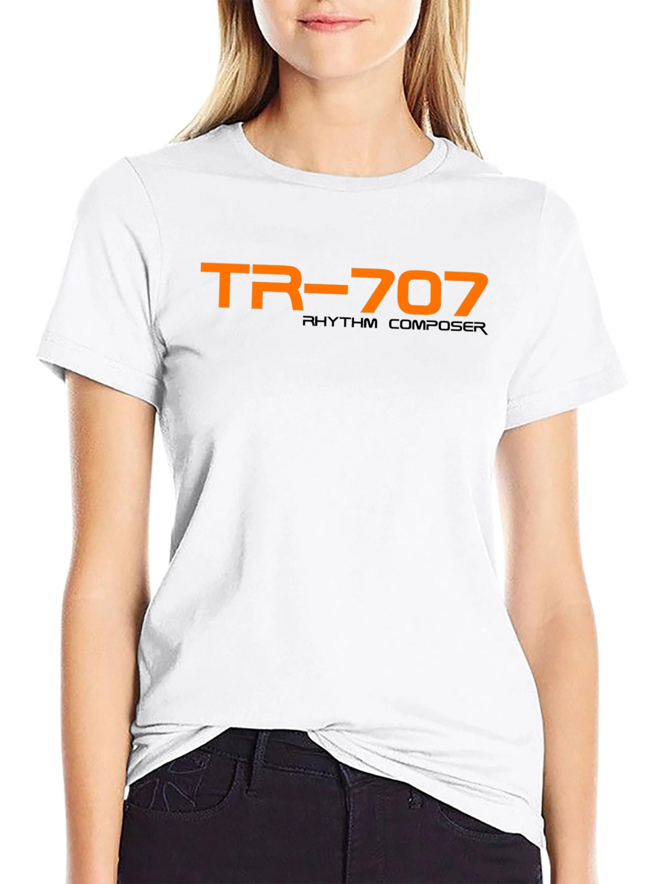 TR-707 Rhythm Composer Black T-Shirt