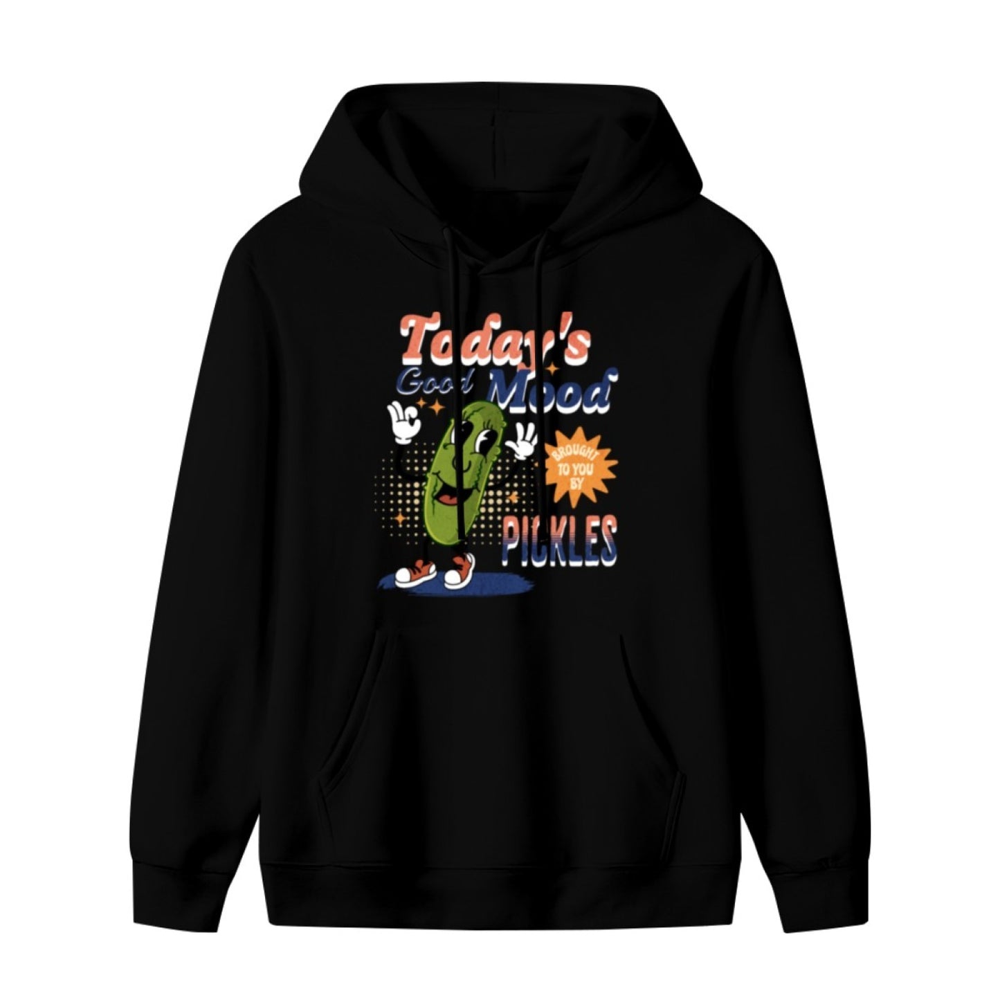 Trendy New Unisex Black Hoodie - Neon Geometric Design - Cozy Pullover - American Direct Shipping