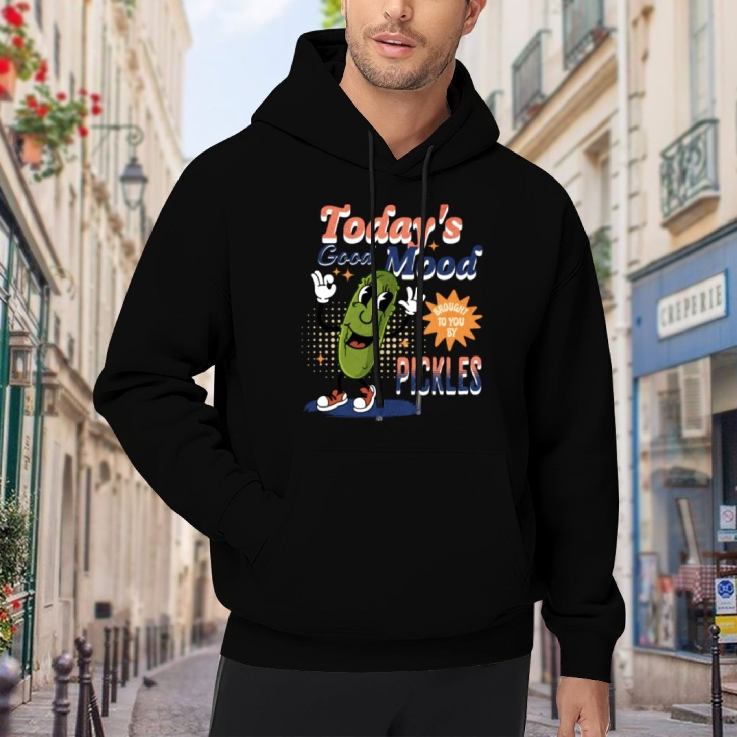 Trendy New Unisex Black Hoodie - Neon Geometric Design - Cozy Pullover - American Direct Shipping