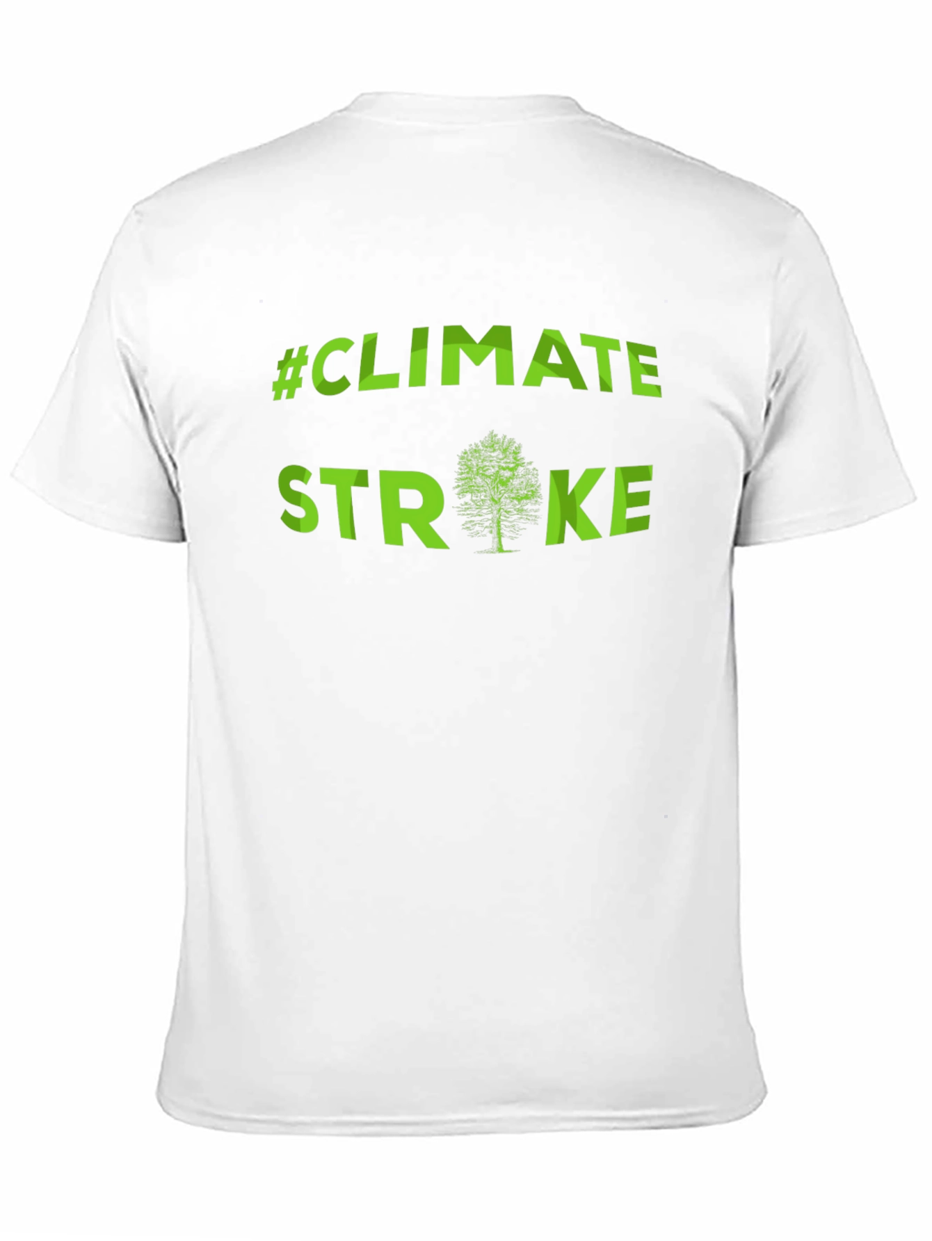 Climate Strike Tree T-Shirt - Green Print