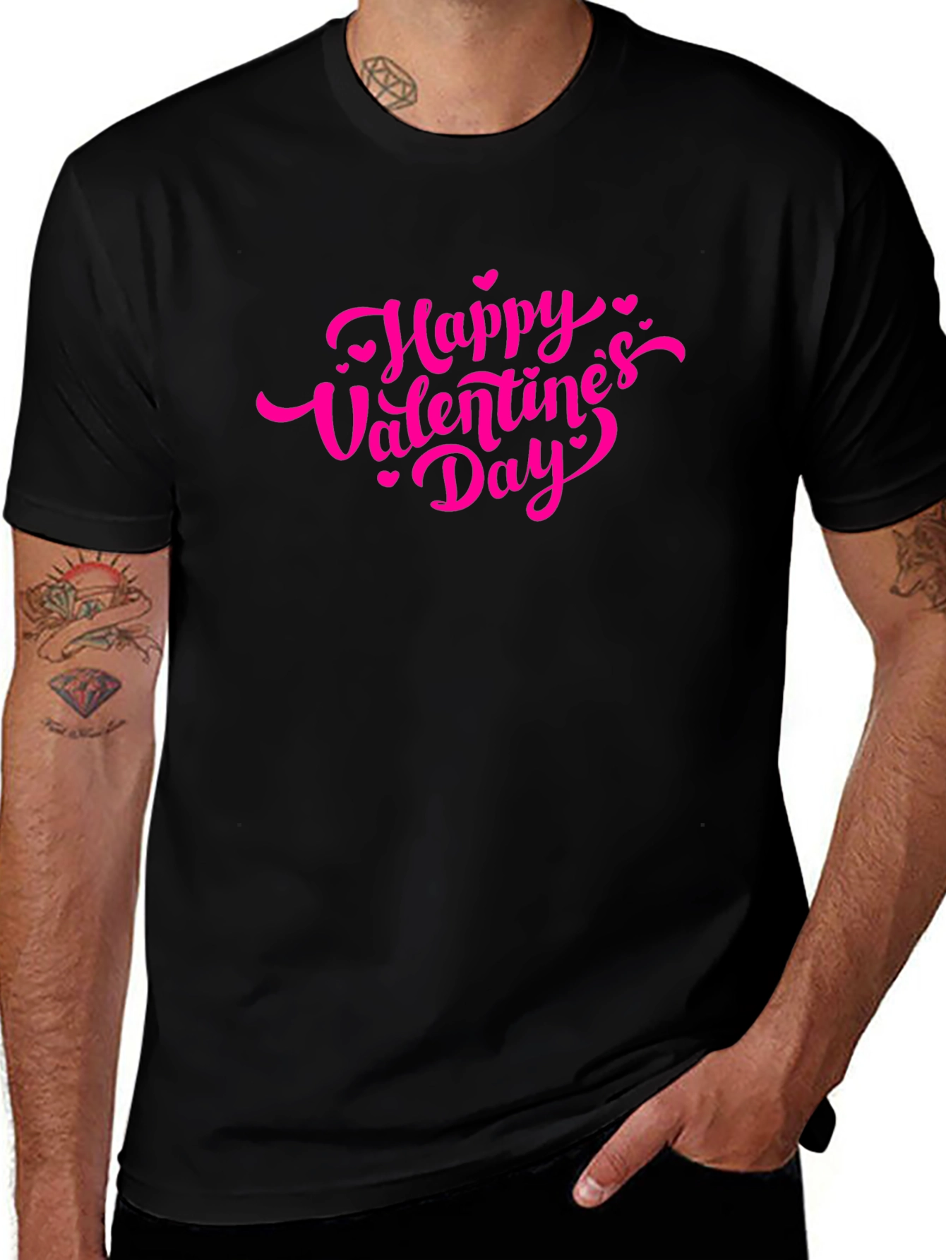 Valentines Day Black T-Shirt
