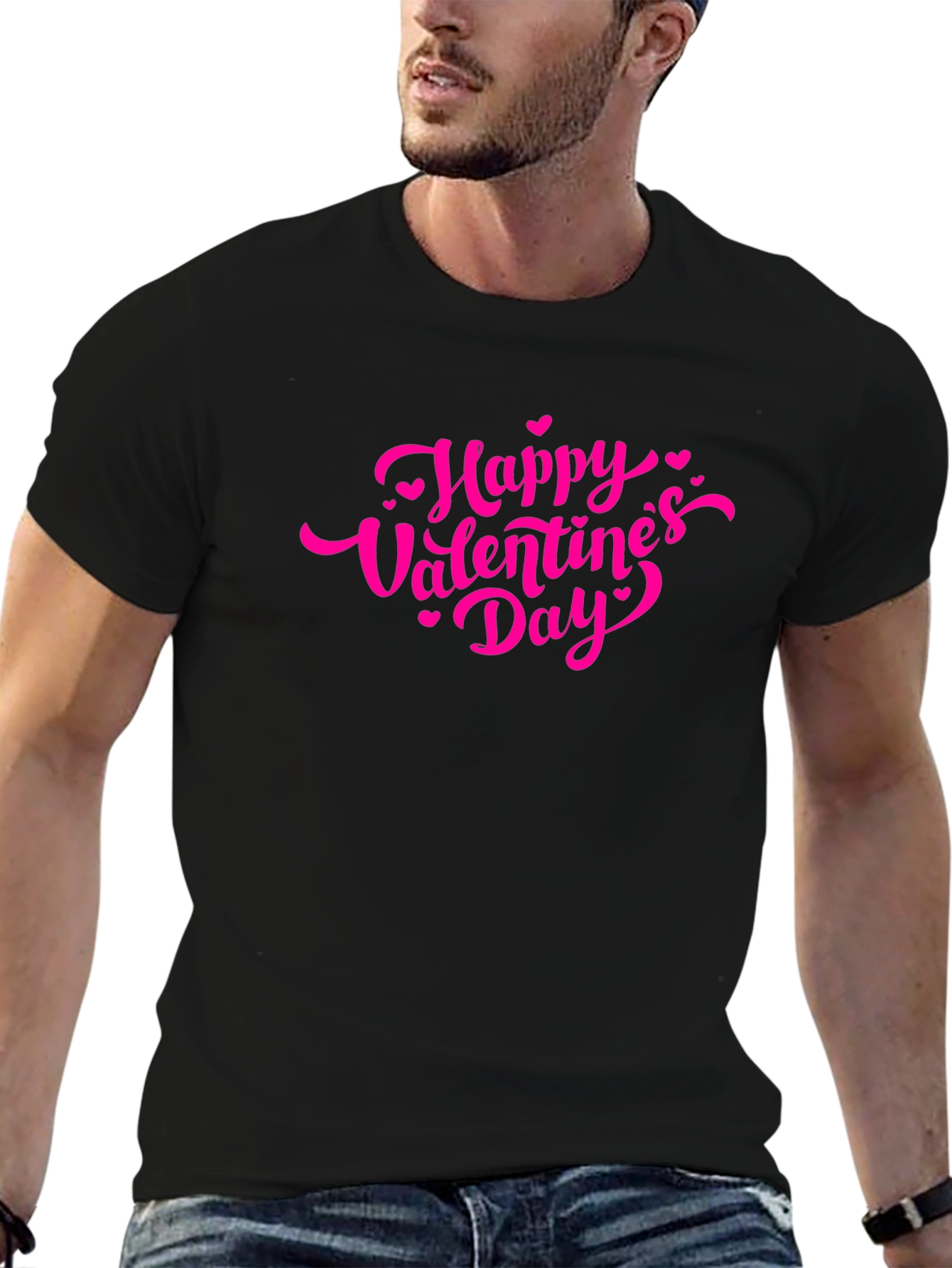 Valentines Day Black T-Shirt