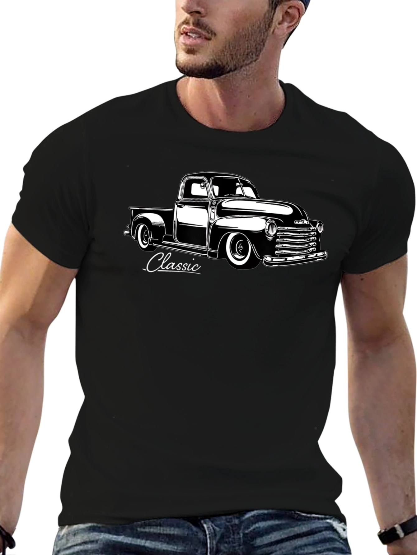 Classic Truck Graphic Tee - Black