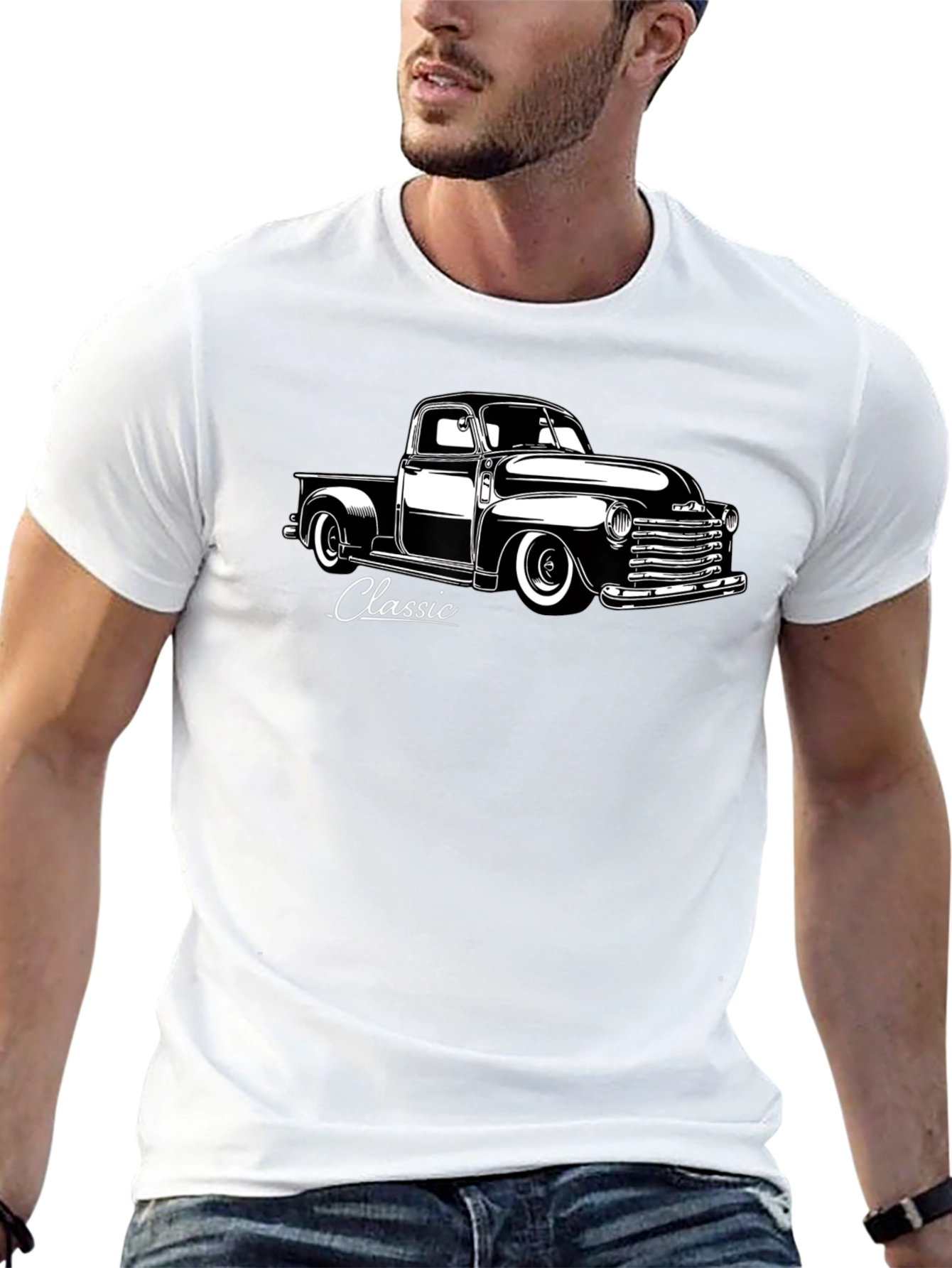 Classic Truck Graphic Tee - Black