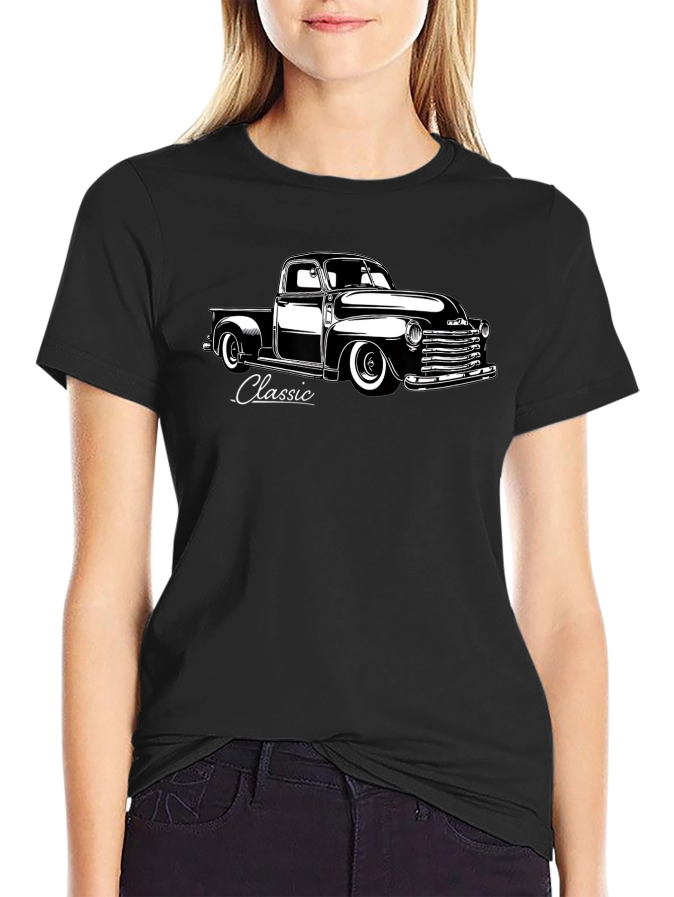 Classic Truck Graphic Tee - Black
