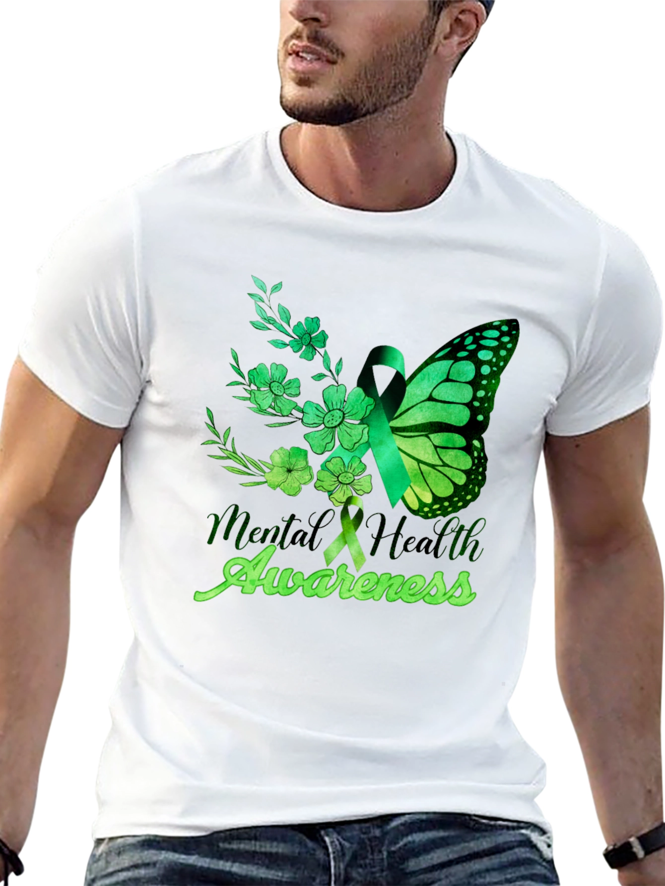 Mental Health Awareness Butterfly T-Shirt