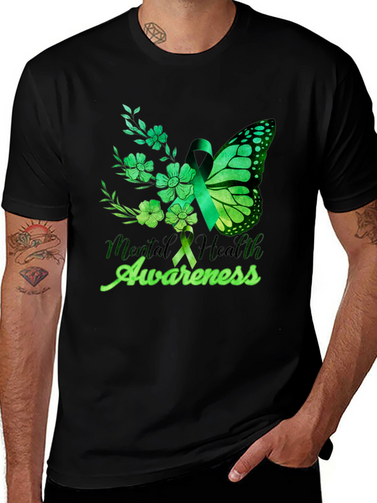 Mental Health Awareness Butterfly T-Shirt