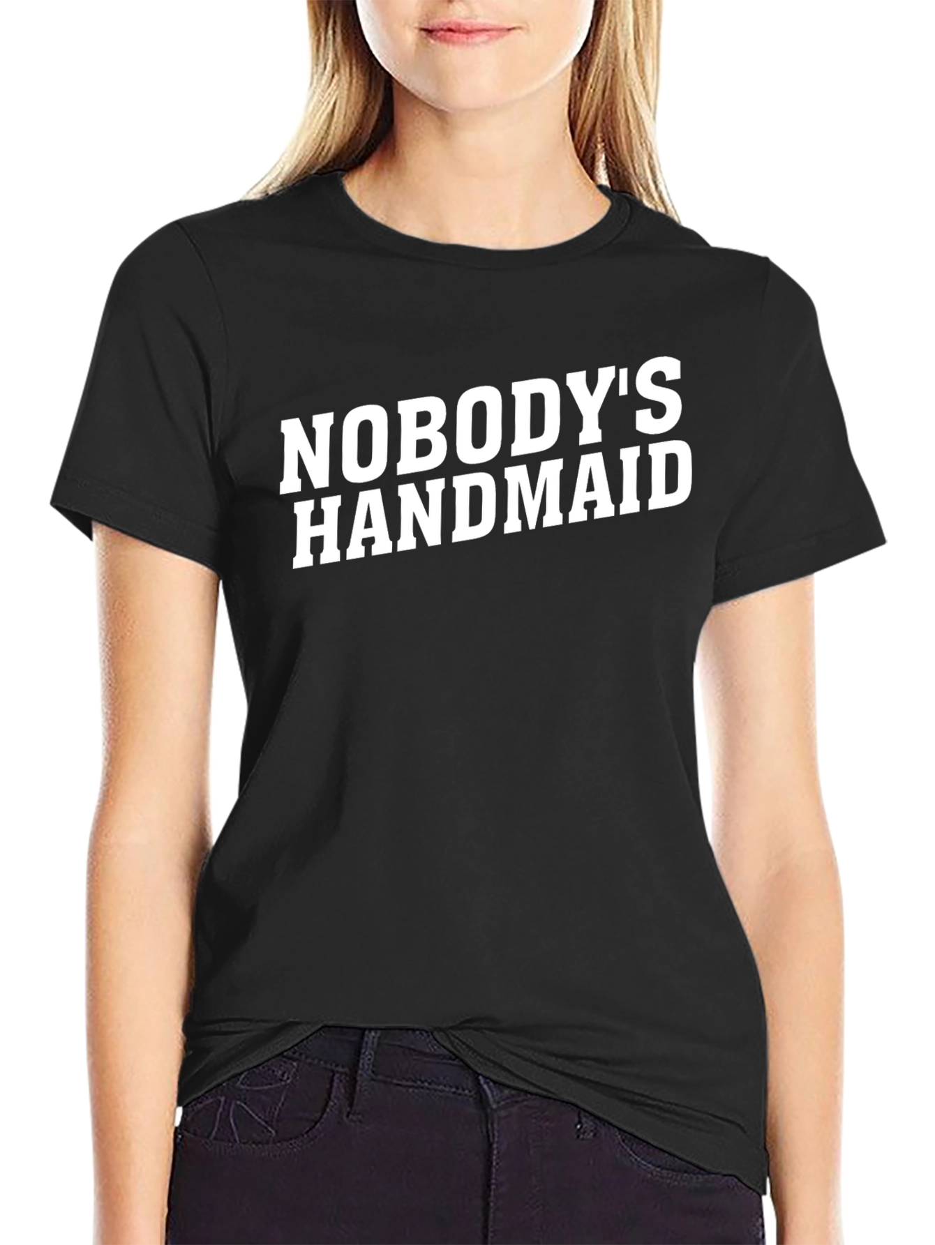 Nobodys Handmaid Black Graphic T-Shirt