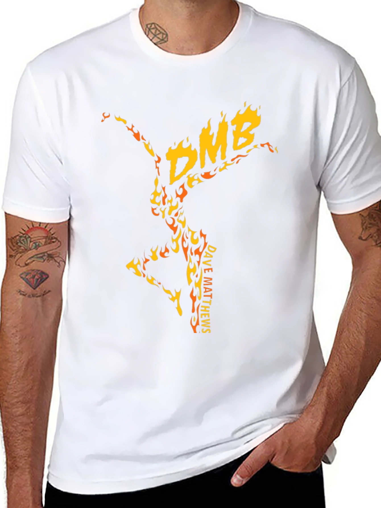 DMB Dave Matthews Band Fire Dancer Graphic T-Shirt