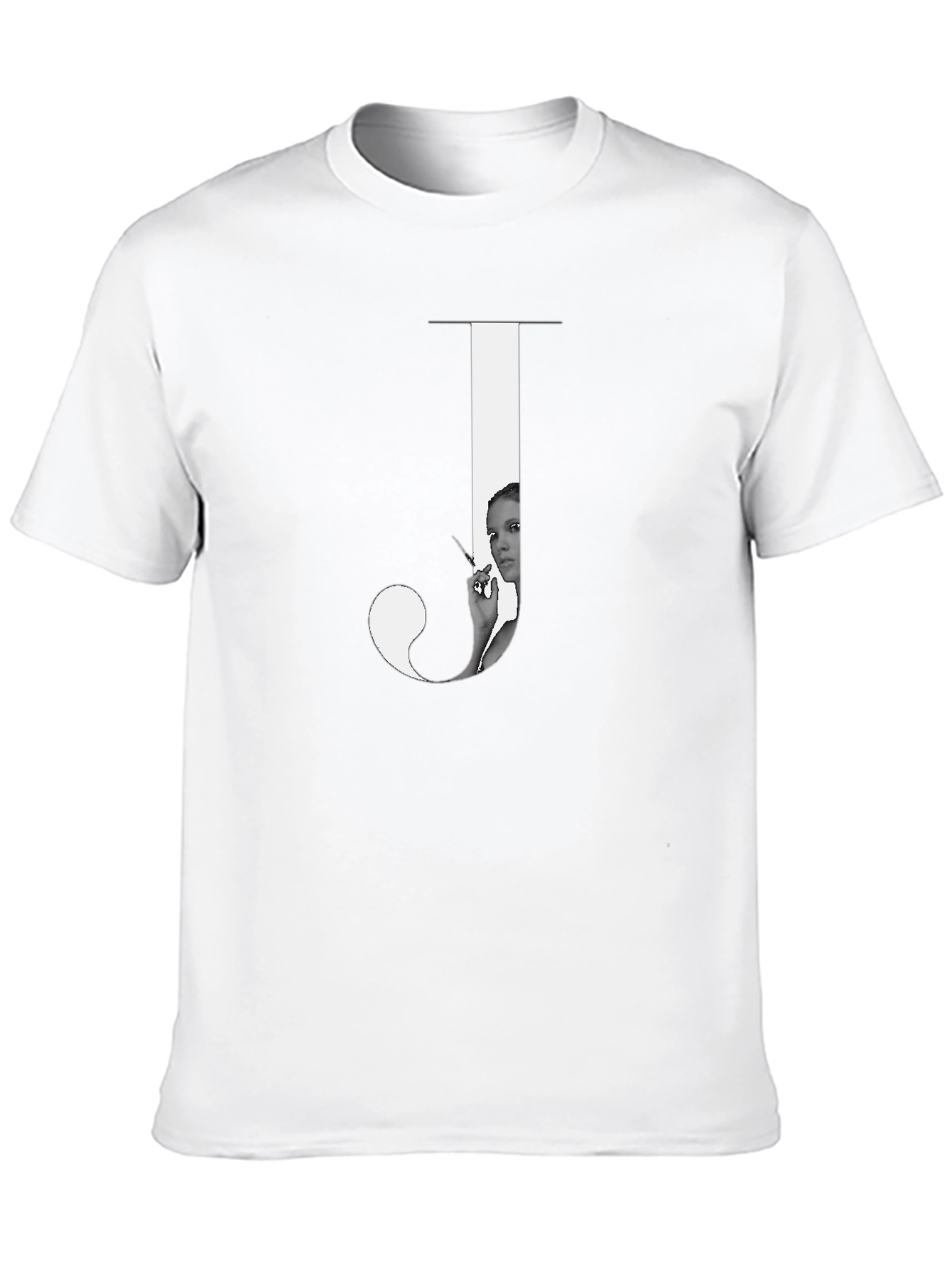 Letter J Graphic Print Tee