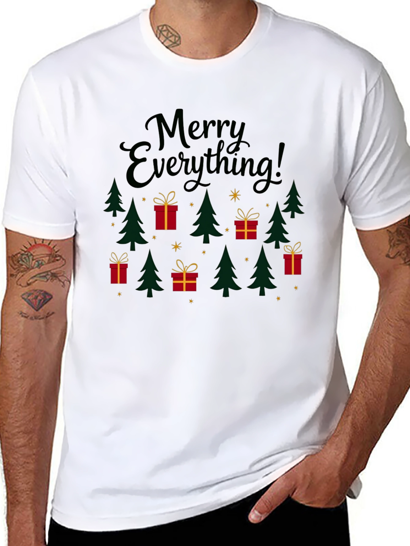 Festive Merry Everything Graphic Tee