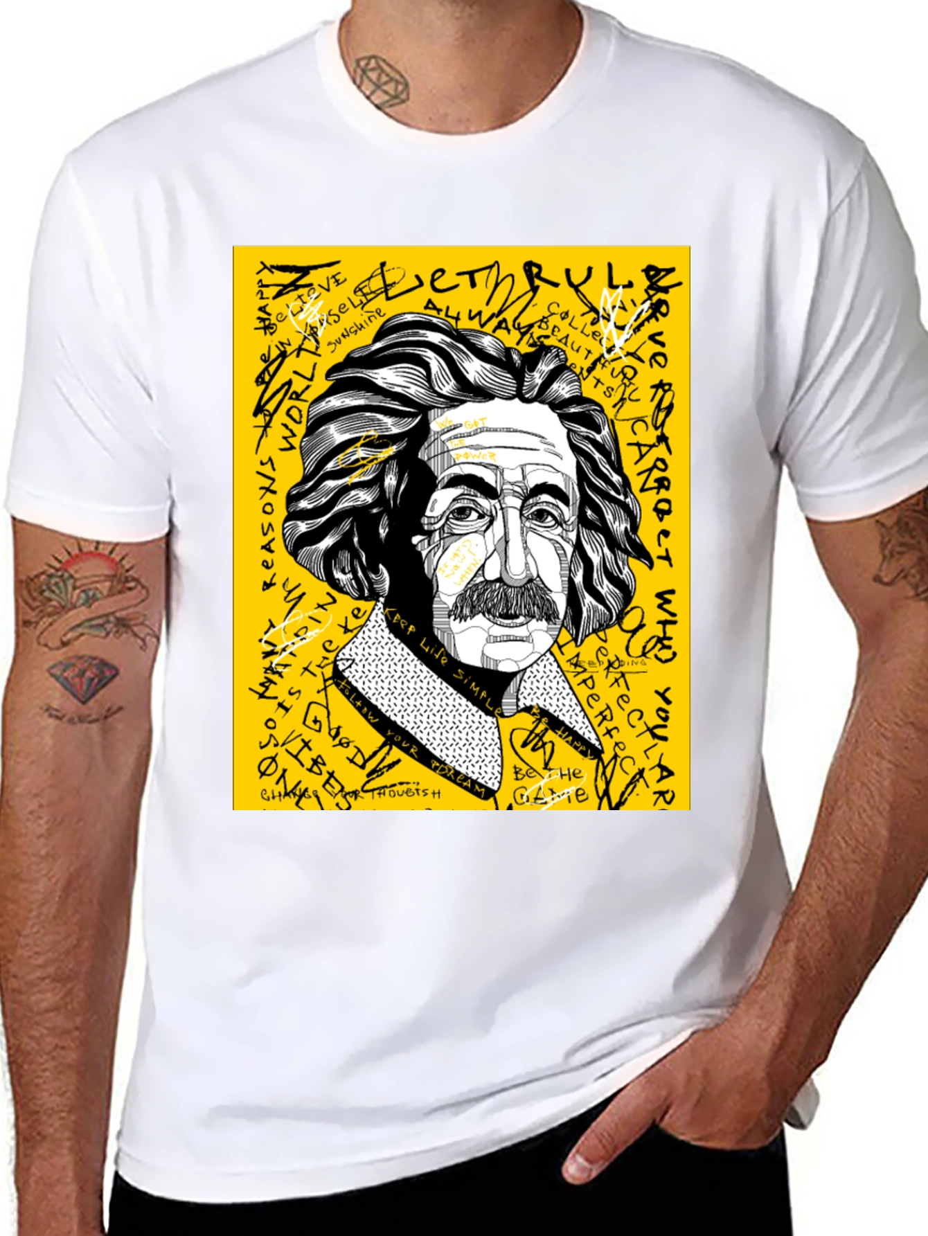 Einstein Graphic Print Mens T-Shirt