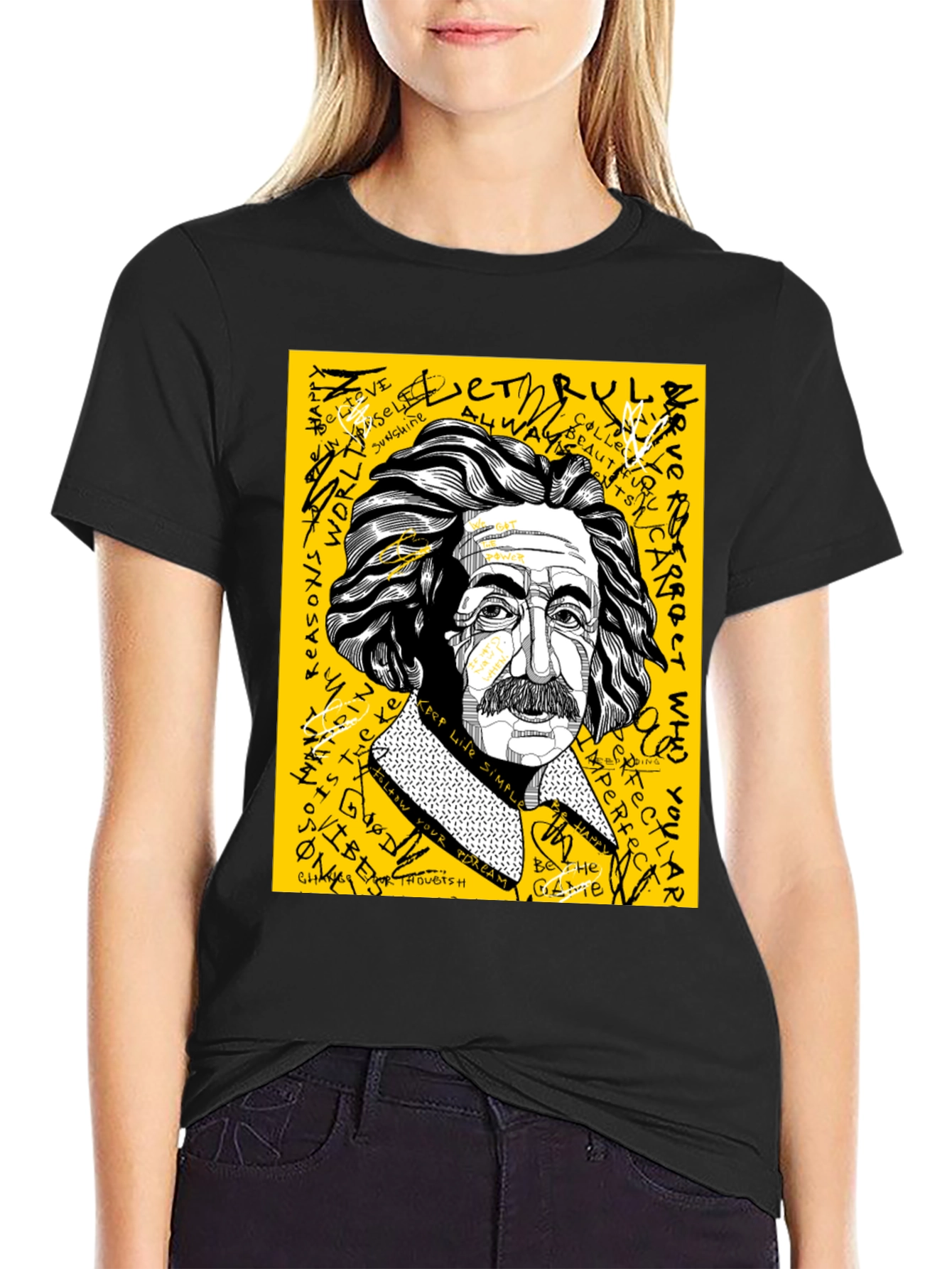 Einstein Graphic Print Mens T-Shirt
