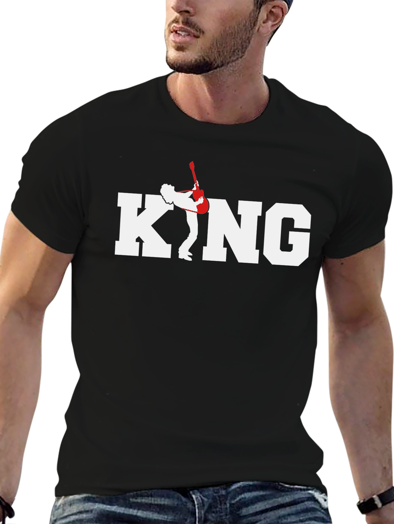King Guitar Graphic Tee - Black