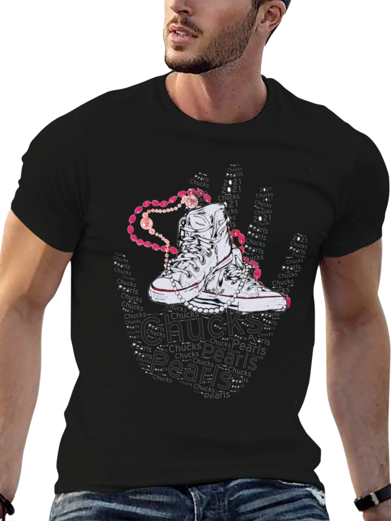 Chuck and Pearls Graphic T-Shirt