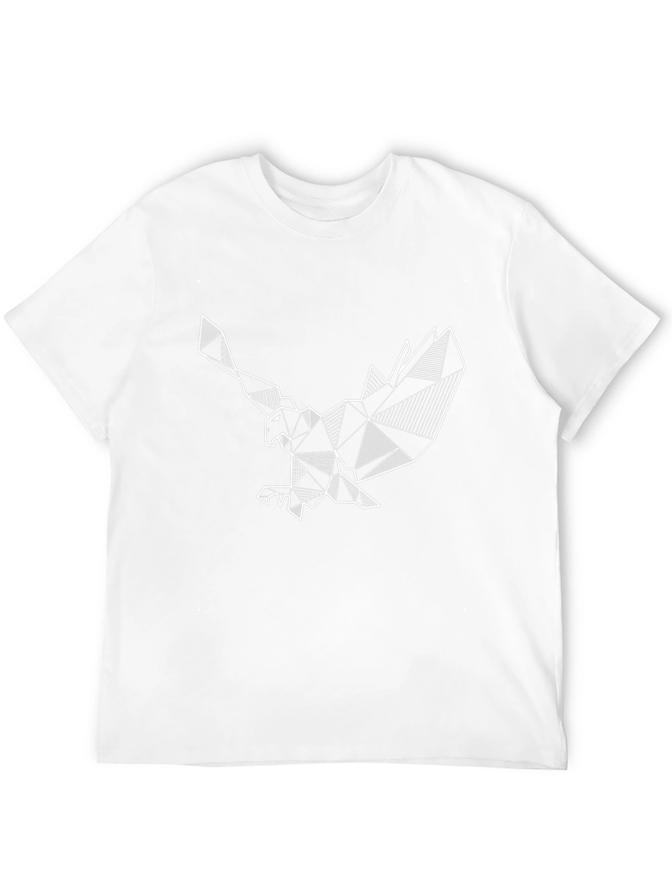 Geometric Eagle Graphic Tee - Stylish Black T-Shirt
