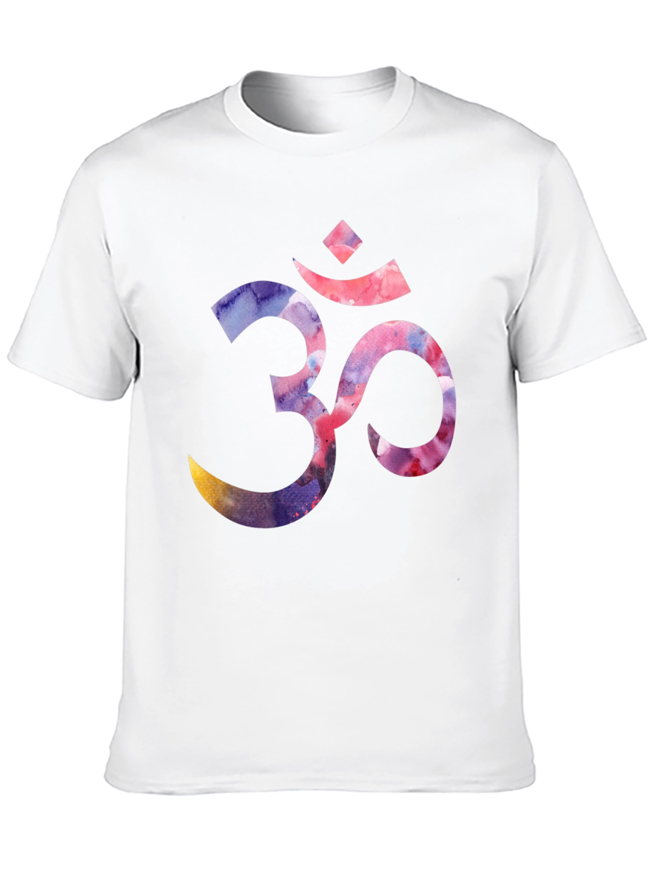 Om Symbol Graphic T-Shirt - Black Crew Neck Tee