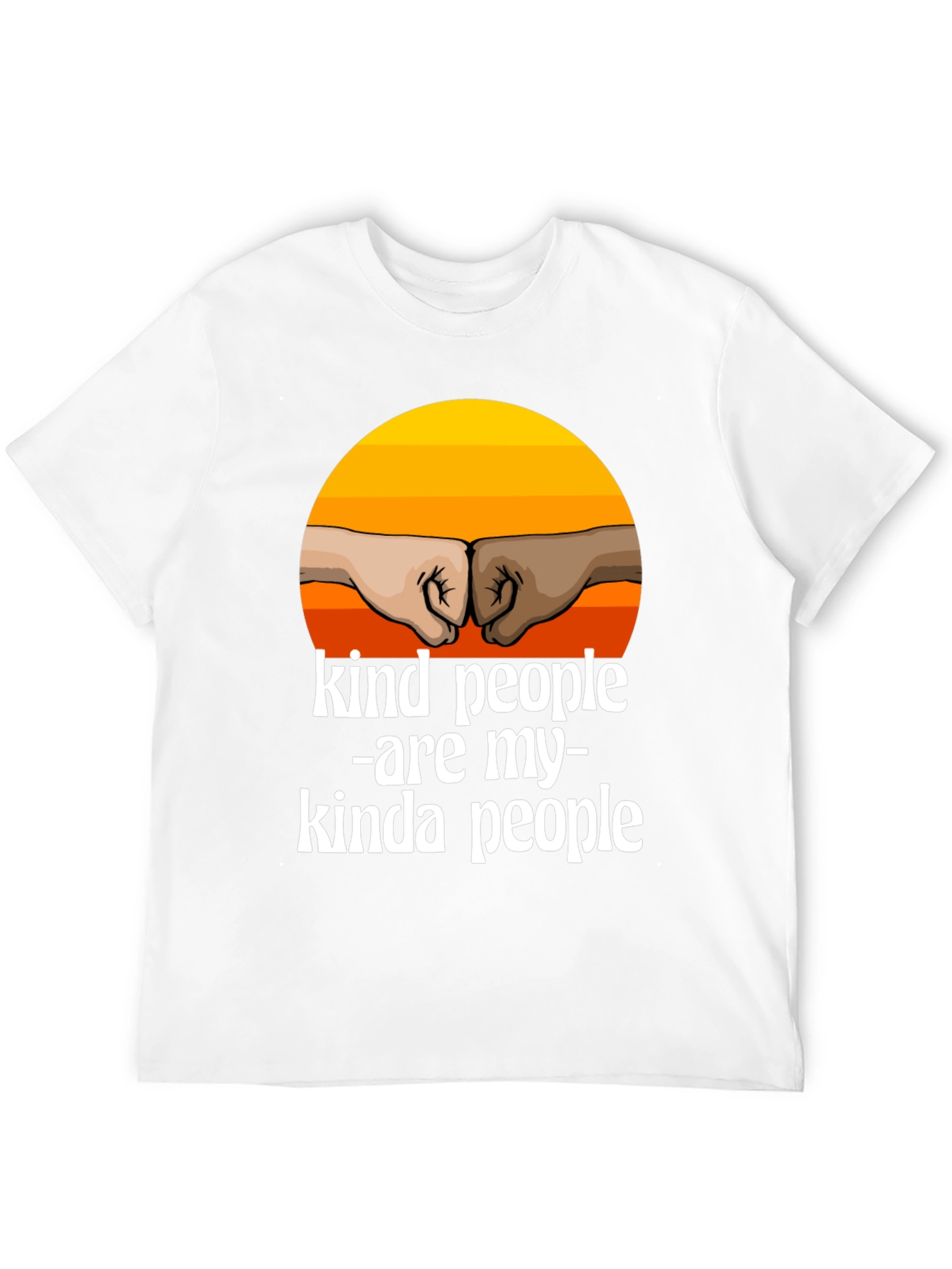 Kind People T-Shirt - Inspirational Fist Bump Design
