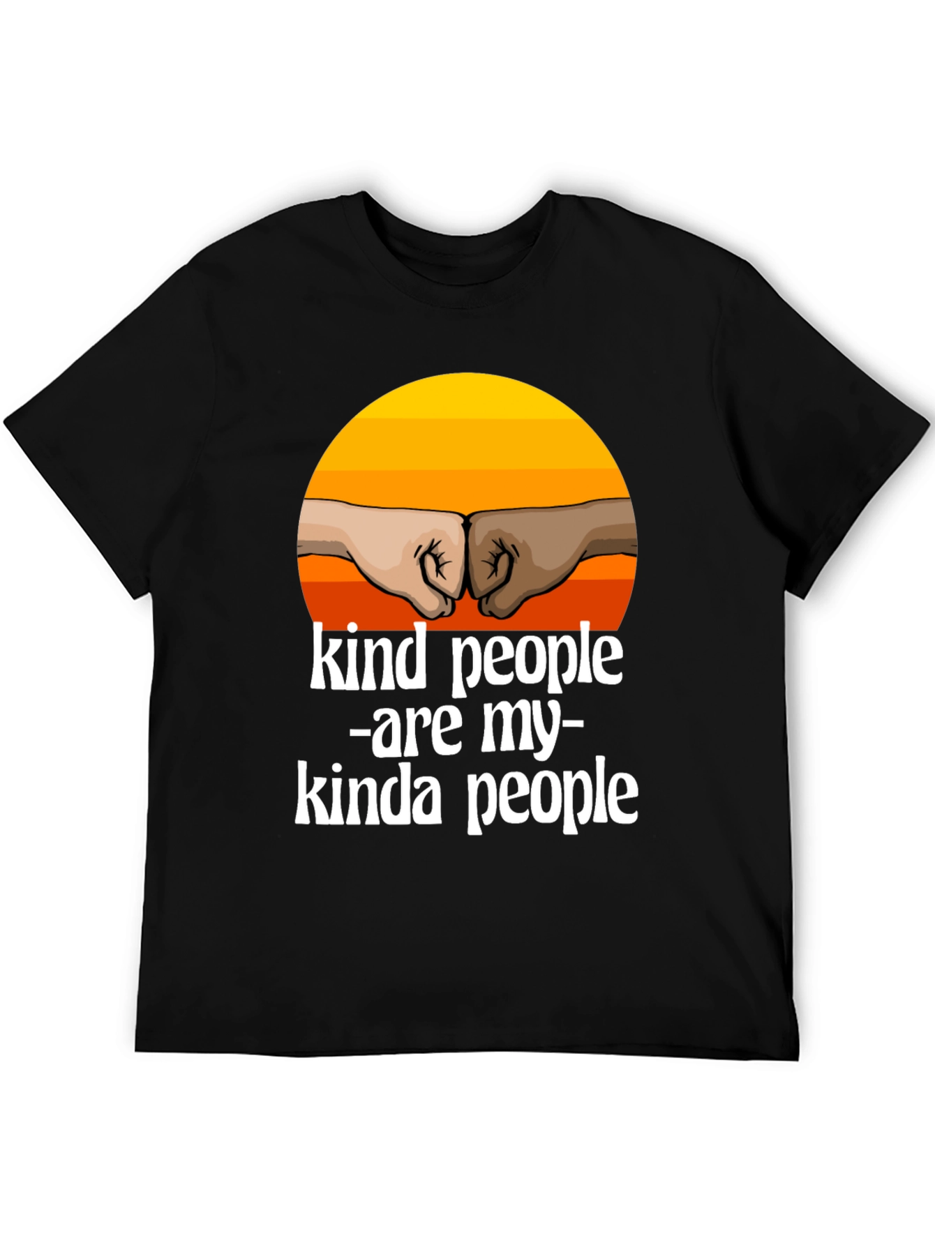 Kind People T-Shirt - Inspirational Fist Bump Design