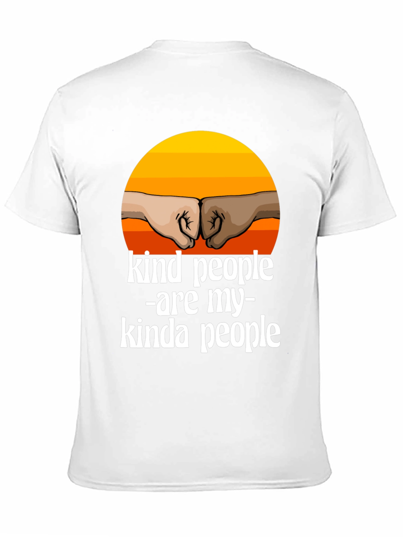Kind People T-Shirt - Inspirational Fist Bump Design
