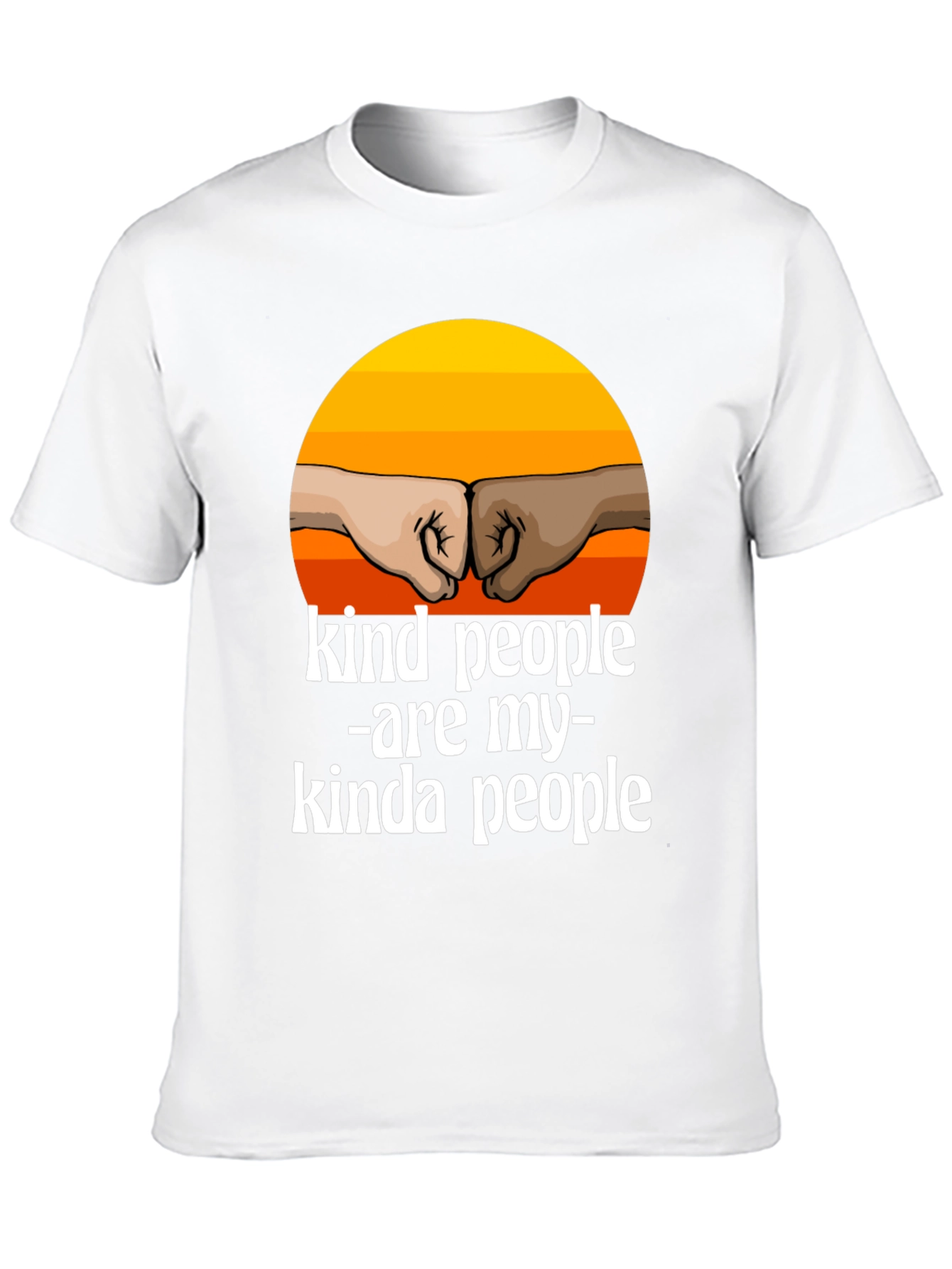 Kind People T-Shirt - Inspirational Fist Bump Design