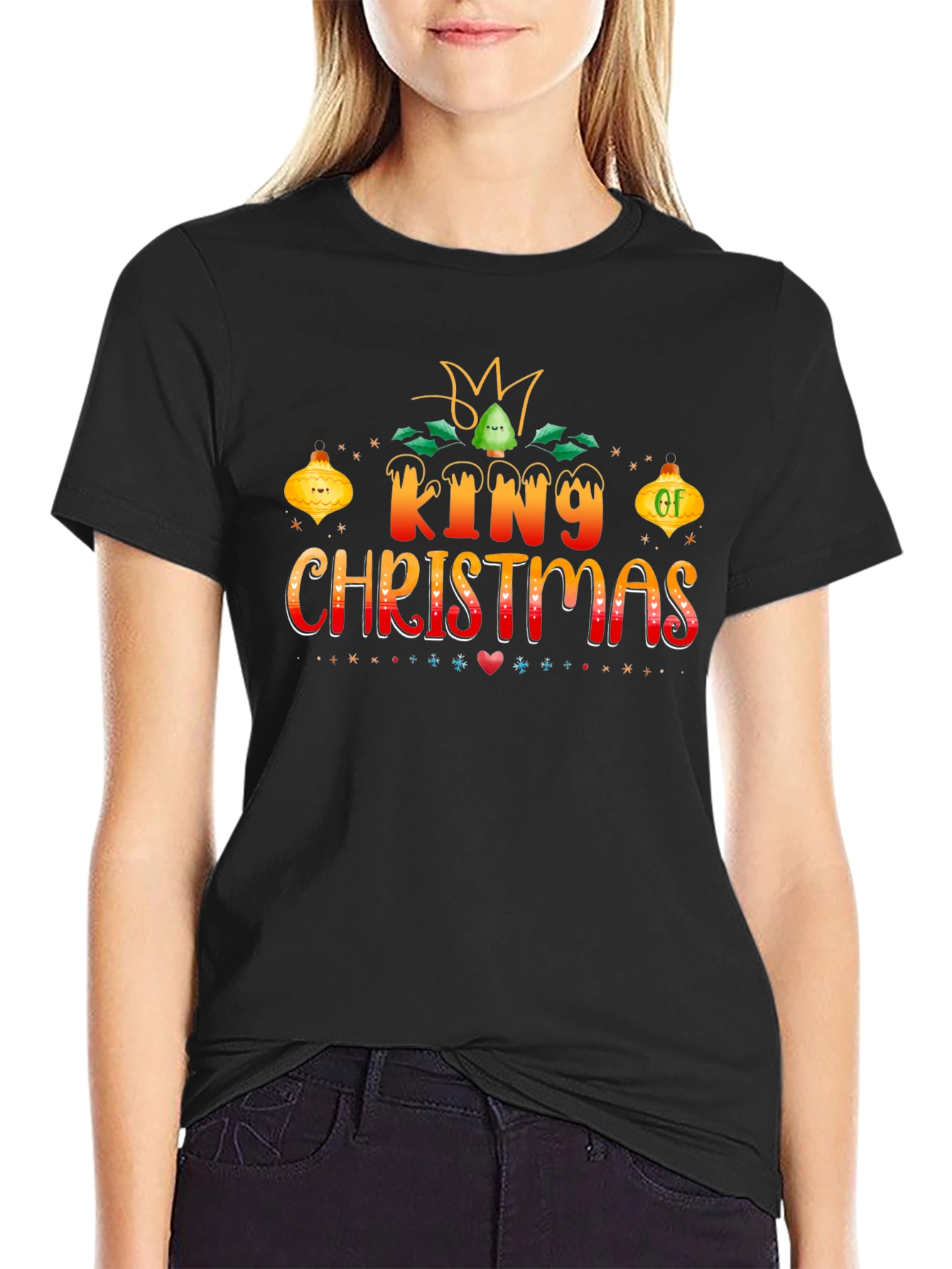 King of Christmas Holiday Graphic T-Shirt