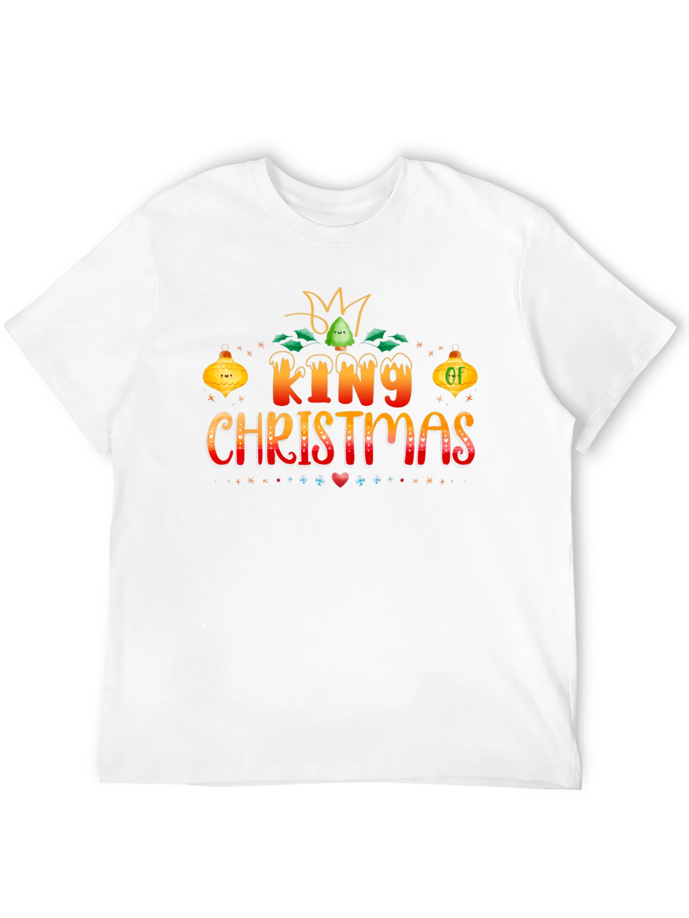 King of Christmas Holiday Graphic T-Shirt